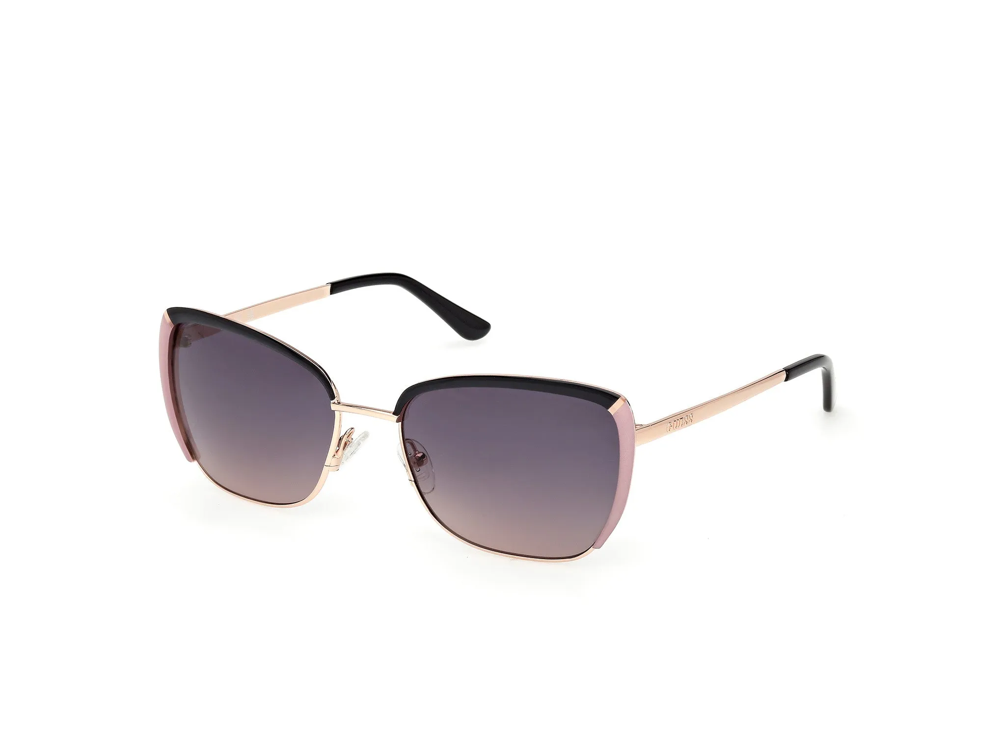 Guess GU00218 05B Occhiali da sole Metallo Oro Fumo Squadrata Normale - immagine 1