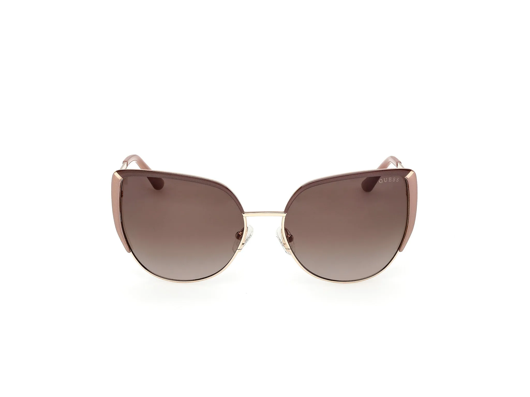 Guess GU00217 59F Occhiali da sole Metallo Oro Marrone Cat Eye Normale - immagine 2