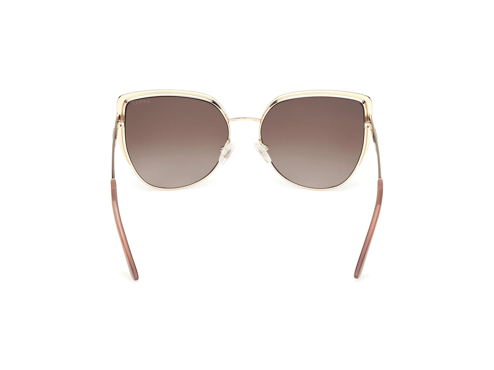 Guess GU00217 59F Occhiali da sole Metallo Oro Marrone Cat Eye Normale - immagine 4