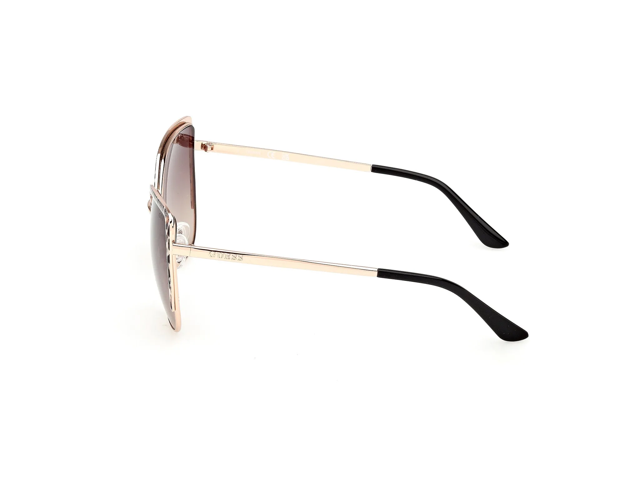 Guess GU00217 28F Occhiali da sole Metallo Oro Marrone Cat Eye Normale - immagine 3