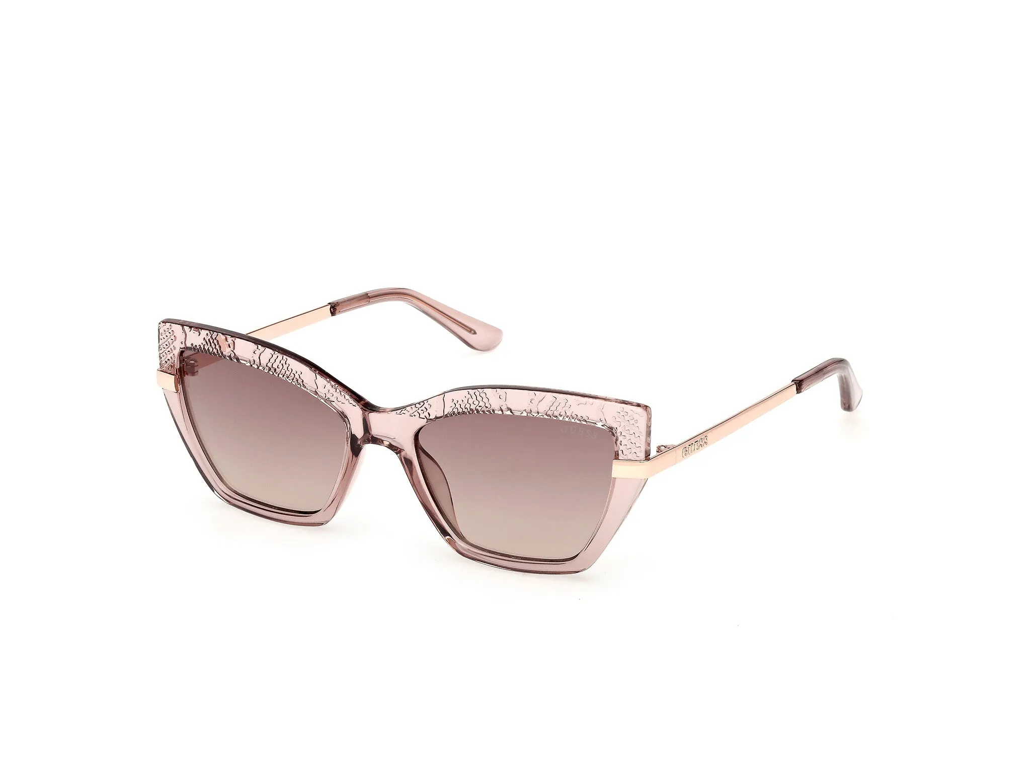 Guess GU00216 57F Occhiali da sole Iniettato Beige Marrone Squadrata Normale - immagine 1