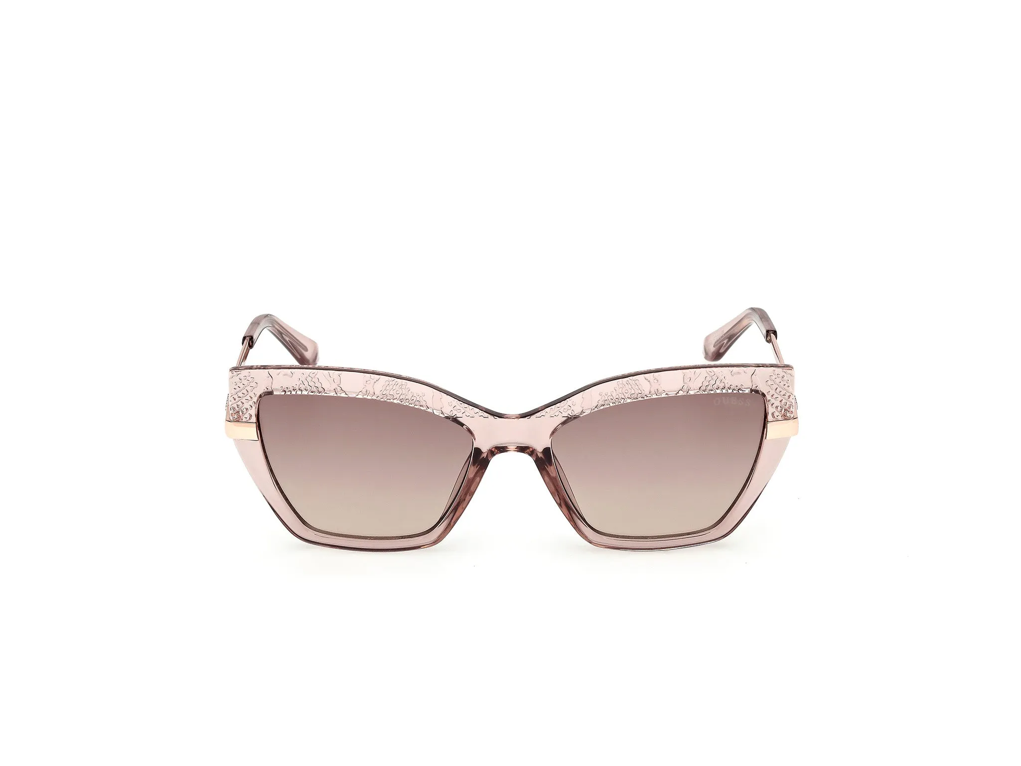 Guess GU00216 57F Occhiali da sole Iniettato Beige Marrone Squadrata Normale - immagine 2