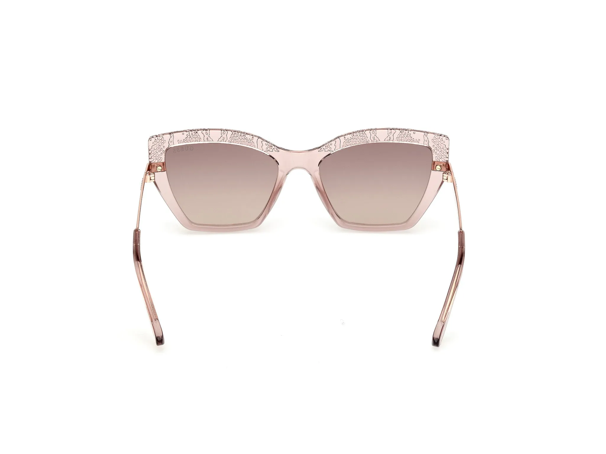Guess GU00216 57F Occhiali da sole Iniettato Beige Marrone Squadrata Normale - immagine 4