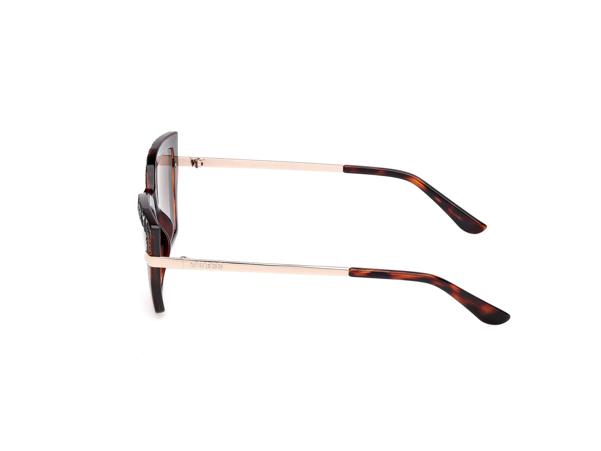 Guess GU00216 52F Occhiali da sole Iniettato Havana Marrone Squadrata Normale - immagine 3