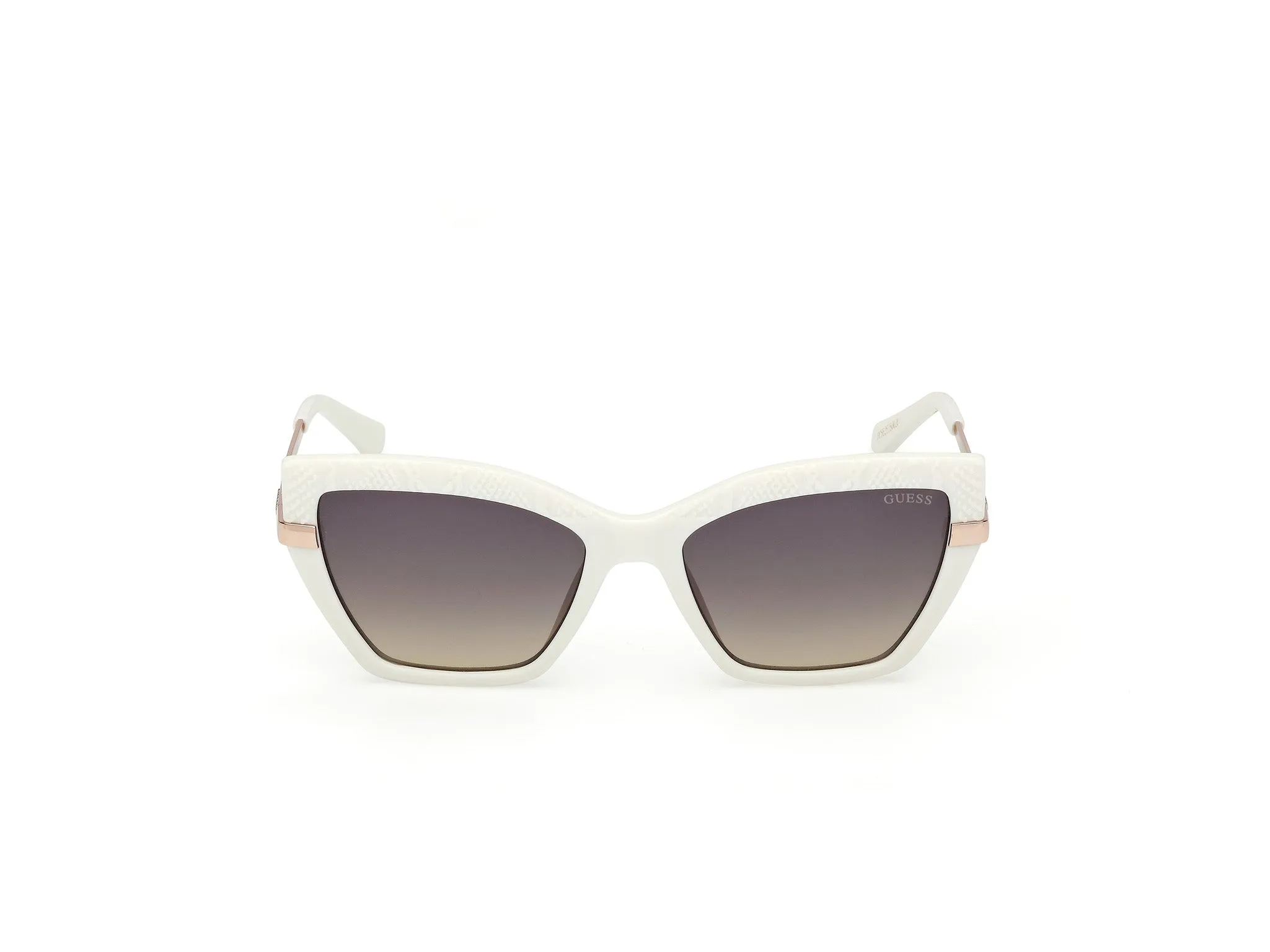 Guess GU00216 21B Occhiali da sole Iniettato Avorio Marrone Squadrata Normale - immagine 2