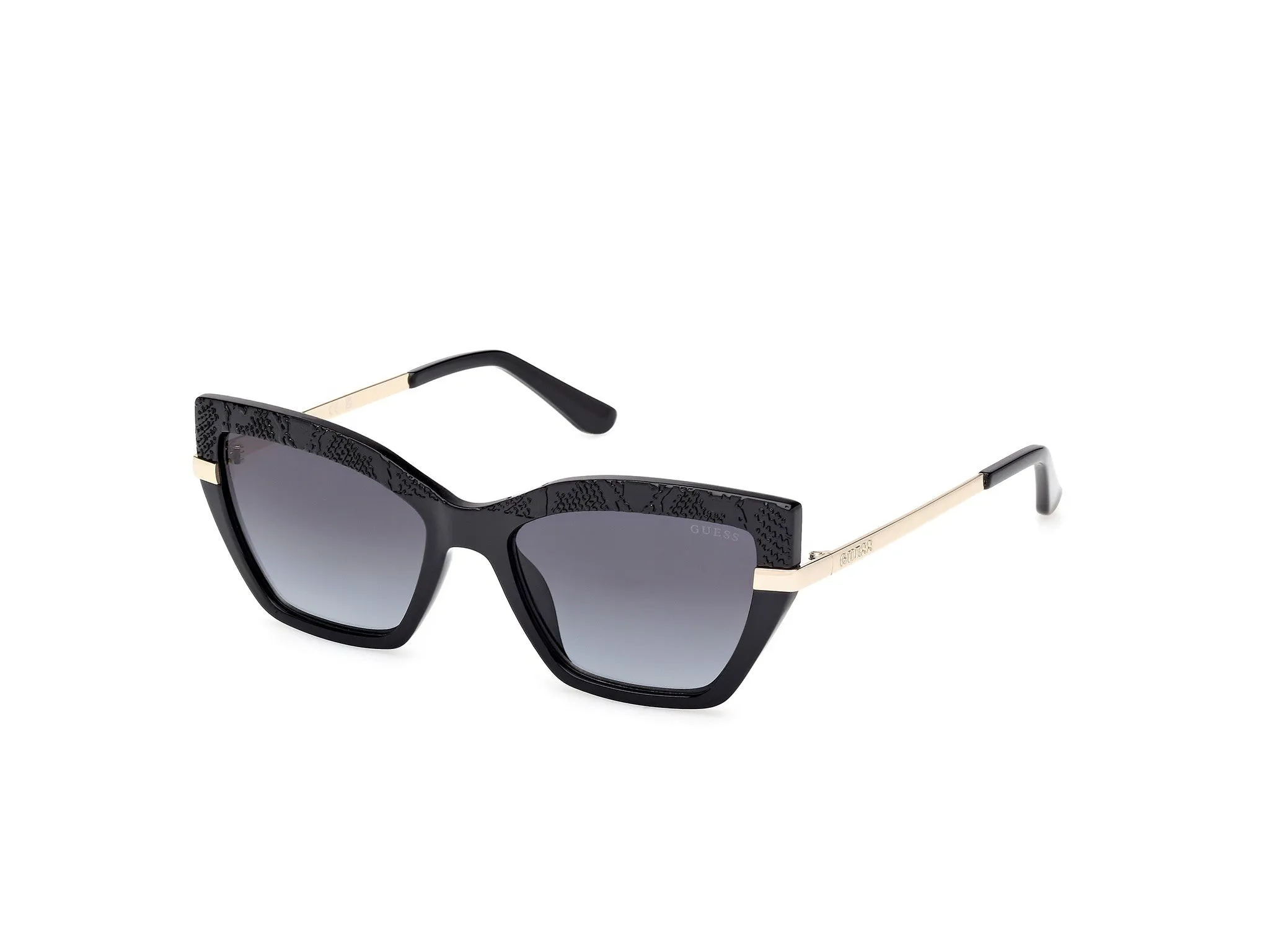 Guess GU00216 01B Occhiali da sole Iniettato Nero Fumo Squadrata Normale - immagine 1