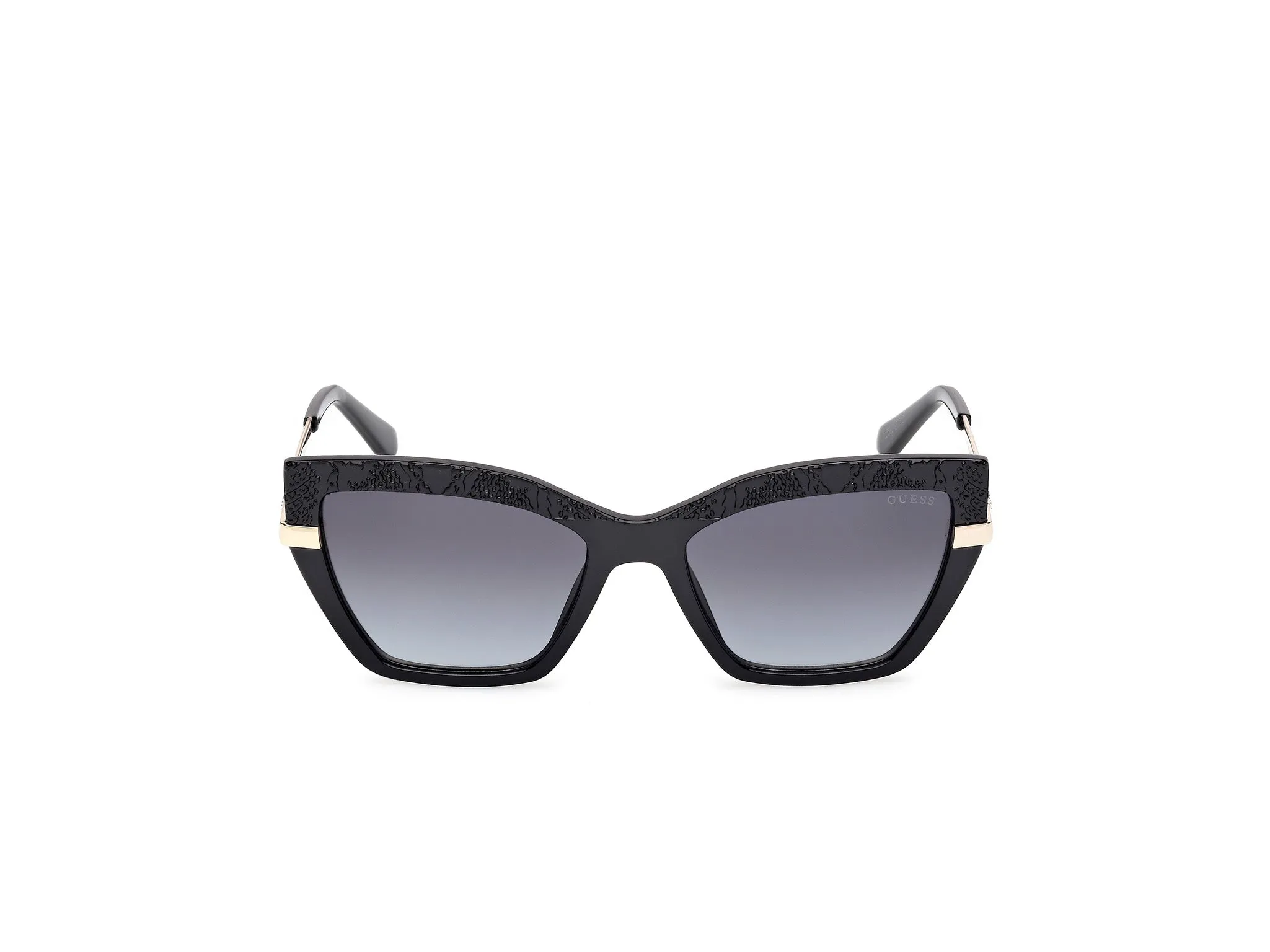 Guess GU00216 01B Occhiali da sole Iniettato Nero Fumo Squadrata Normale - immagine 2