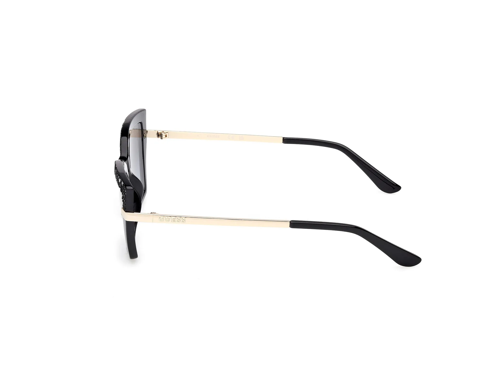 Guess GU00216 01B Occhiali da sole Iniettato Nero Fumo Squadrata Normale - immagine 3