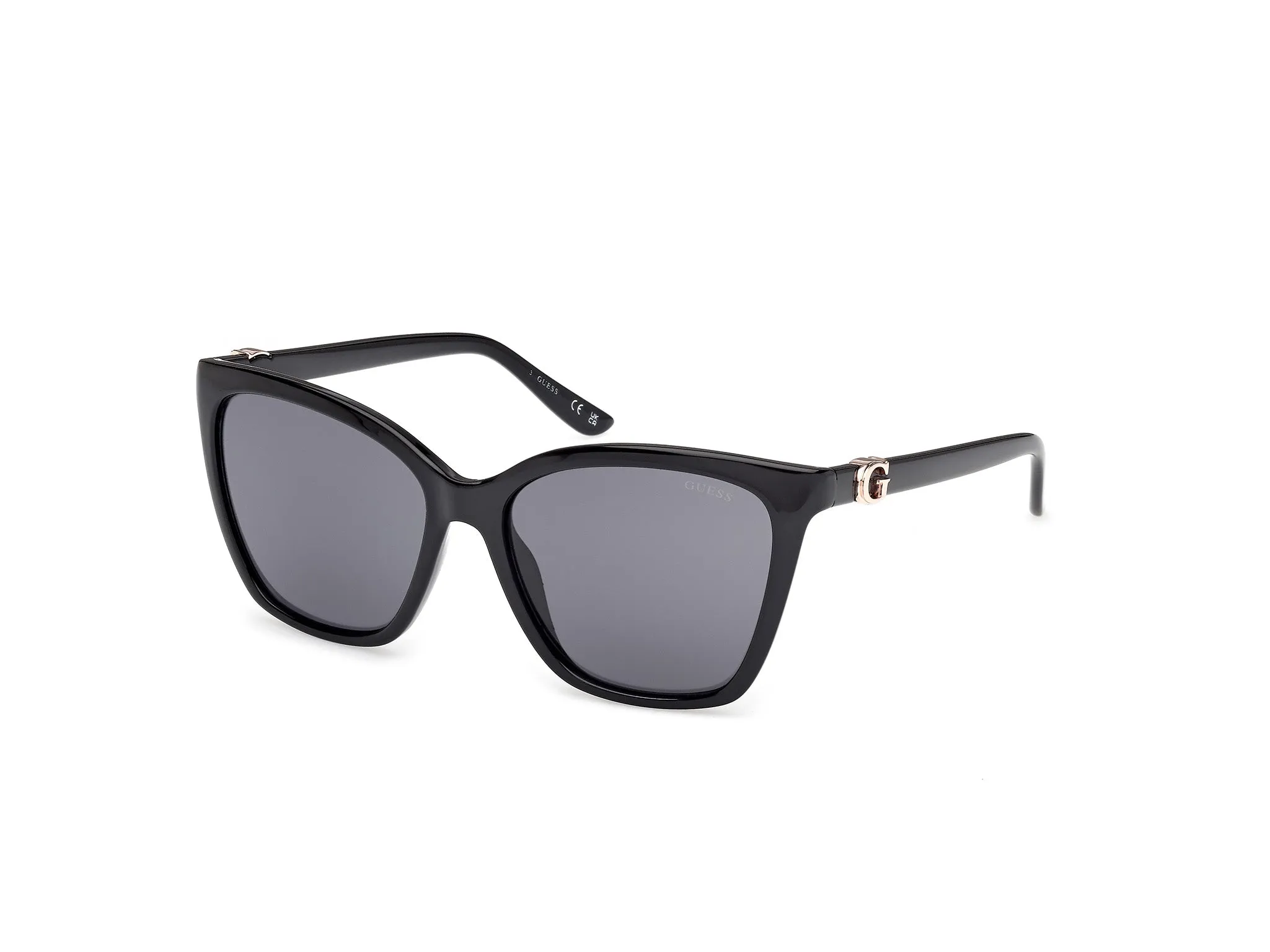 Guess GU00191 01A Occhiali da sole Iniettato Nero Fumo Squadrata Normale - immagine 1