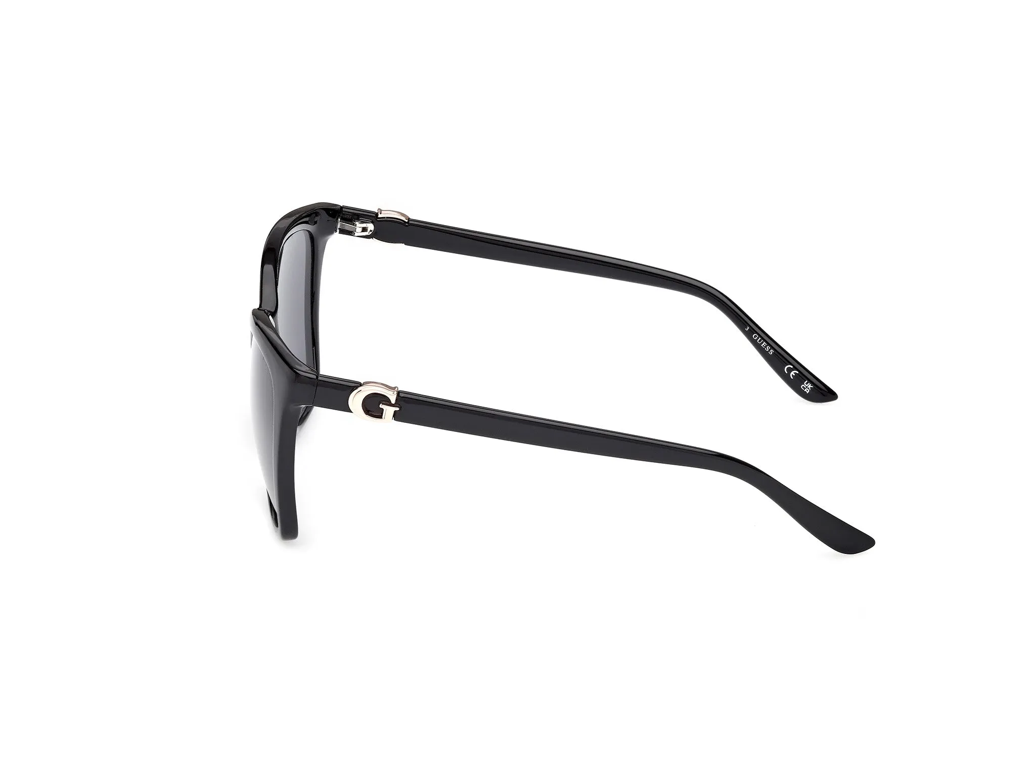 Guess GU00191 01A Occhiali da sole Iniettato Nero Fumo Squadrata Normale - immagine 3