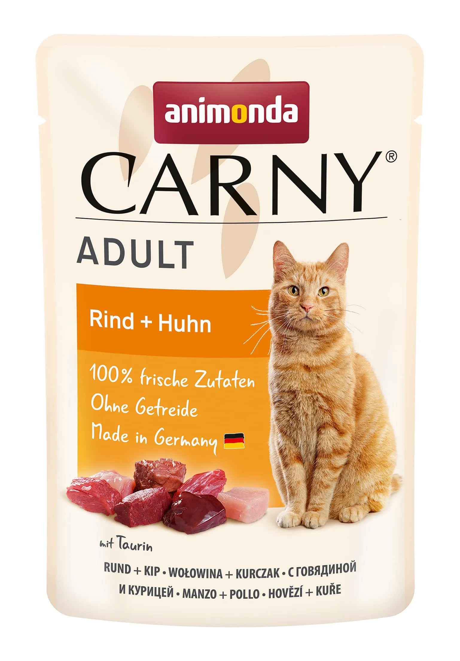 animonda Carny Adult, cibo umido per gatti, senza zucchero e senza cereali, Varietà Cuore Diversità della patria 8 x 85 g - immagine 4