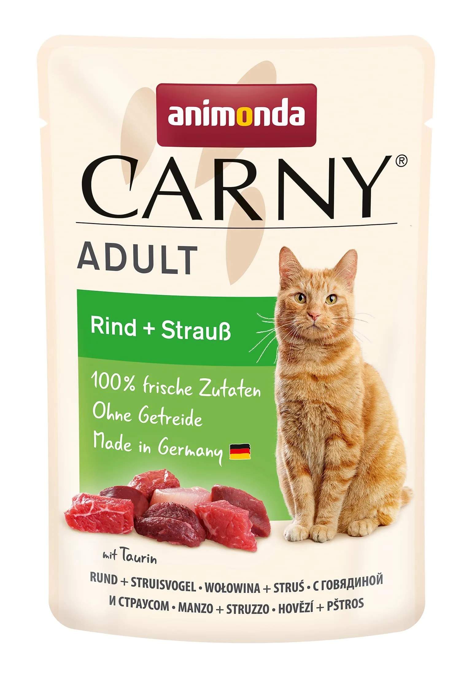 animonda Carny Adult, cibo umido per gatti, senza zucchero e senza cereali, Varietà Cuore Diversità della patria 8 x 85 g - immagine 6