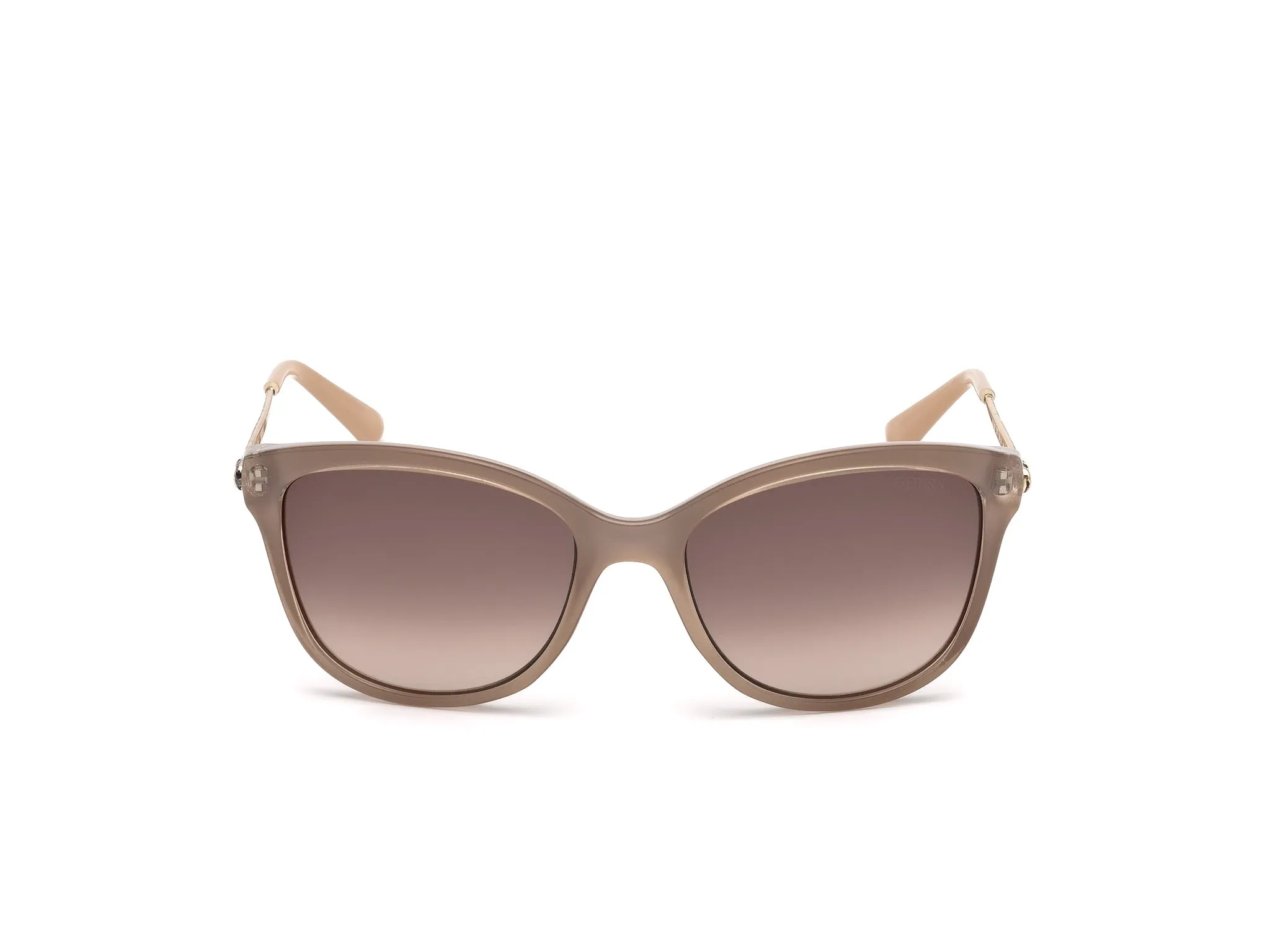 Guess GU7469 57F Occhiali da sole Beige Marrone Geometrica Normale - immagine 2