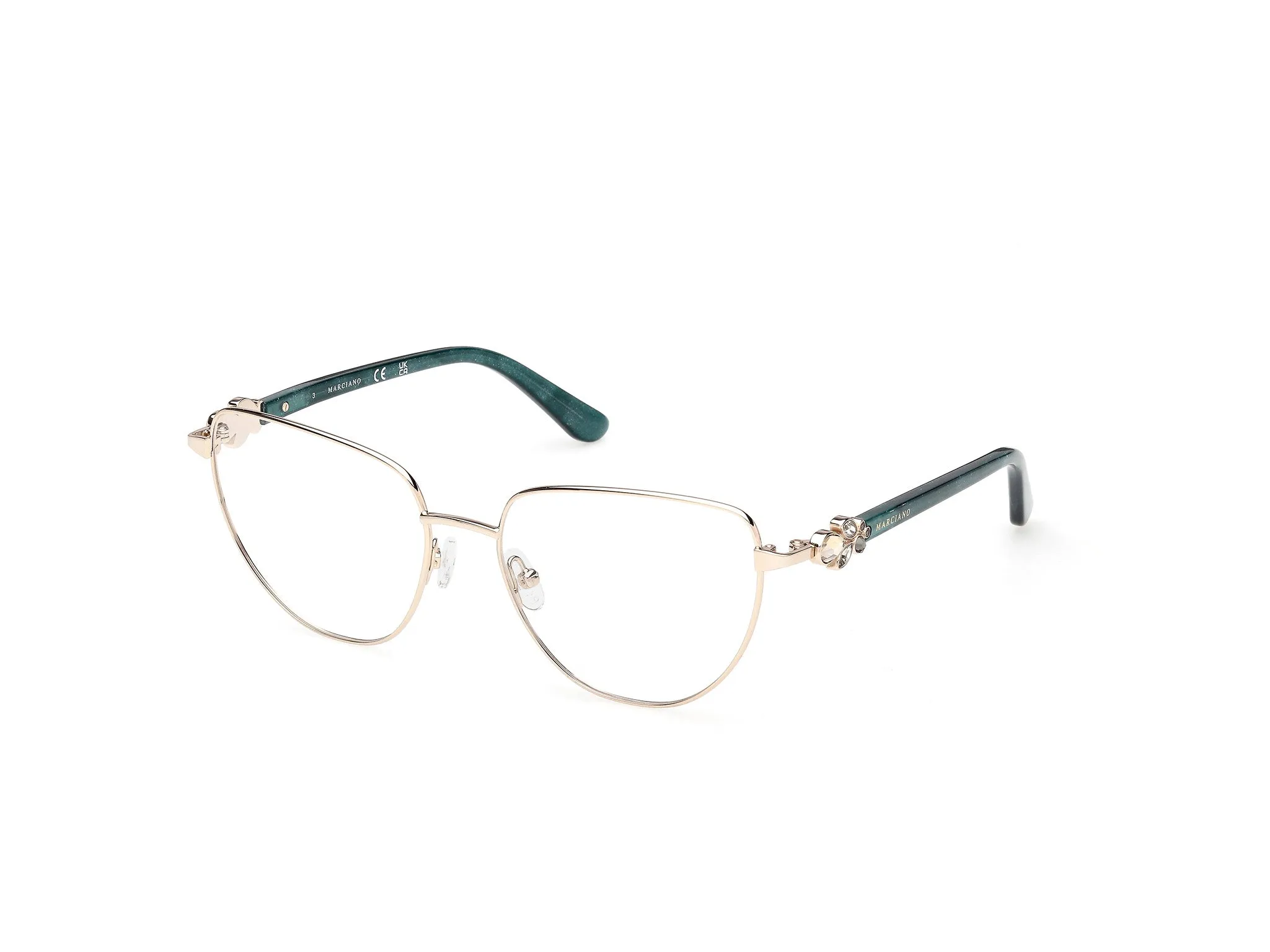 Guess by Marciano GM50051 33 Montature da vista Metallo Oro Cat Eye Normale - immagine 1