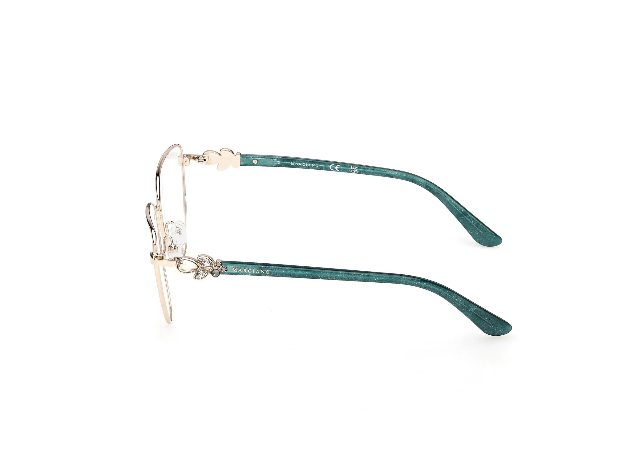 Guess by Marciano GM50051 33 Montature da vista Metallo Oro Cat Eye Normale - immagine 3