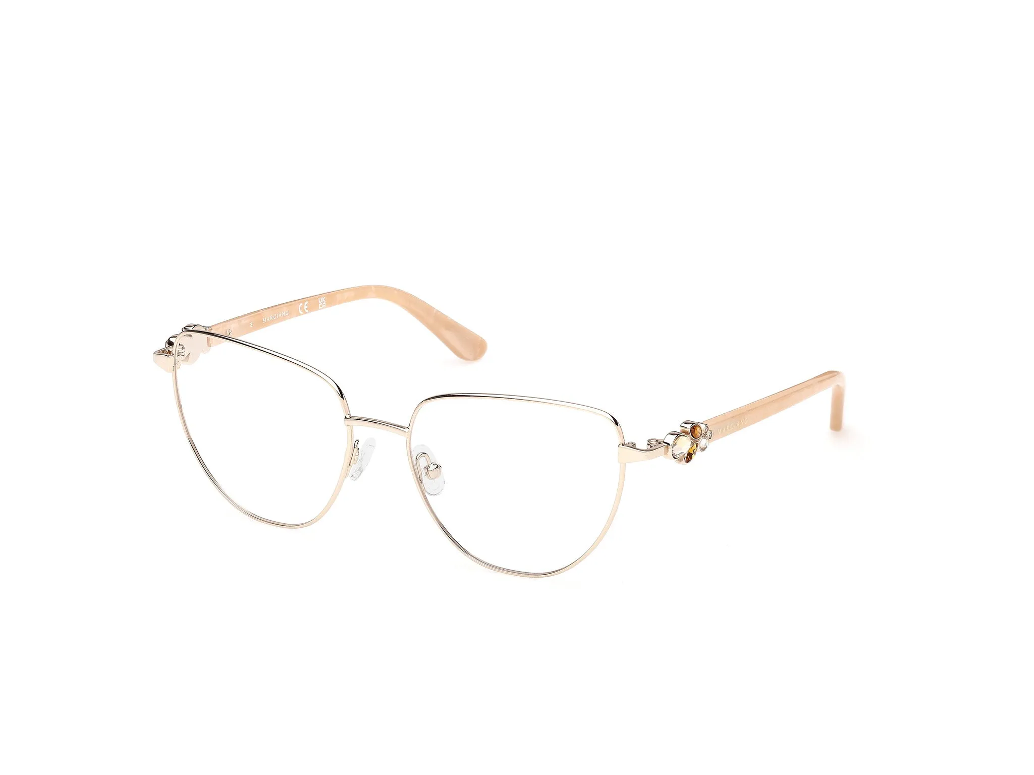 Guess by Marciano GM50051 32 Montature da vista Metallo Oro Cat Eye Normale - immagine 1