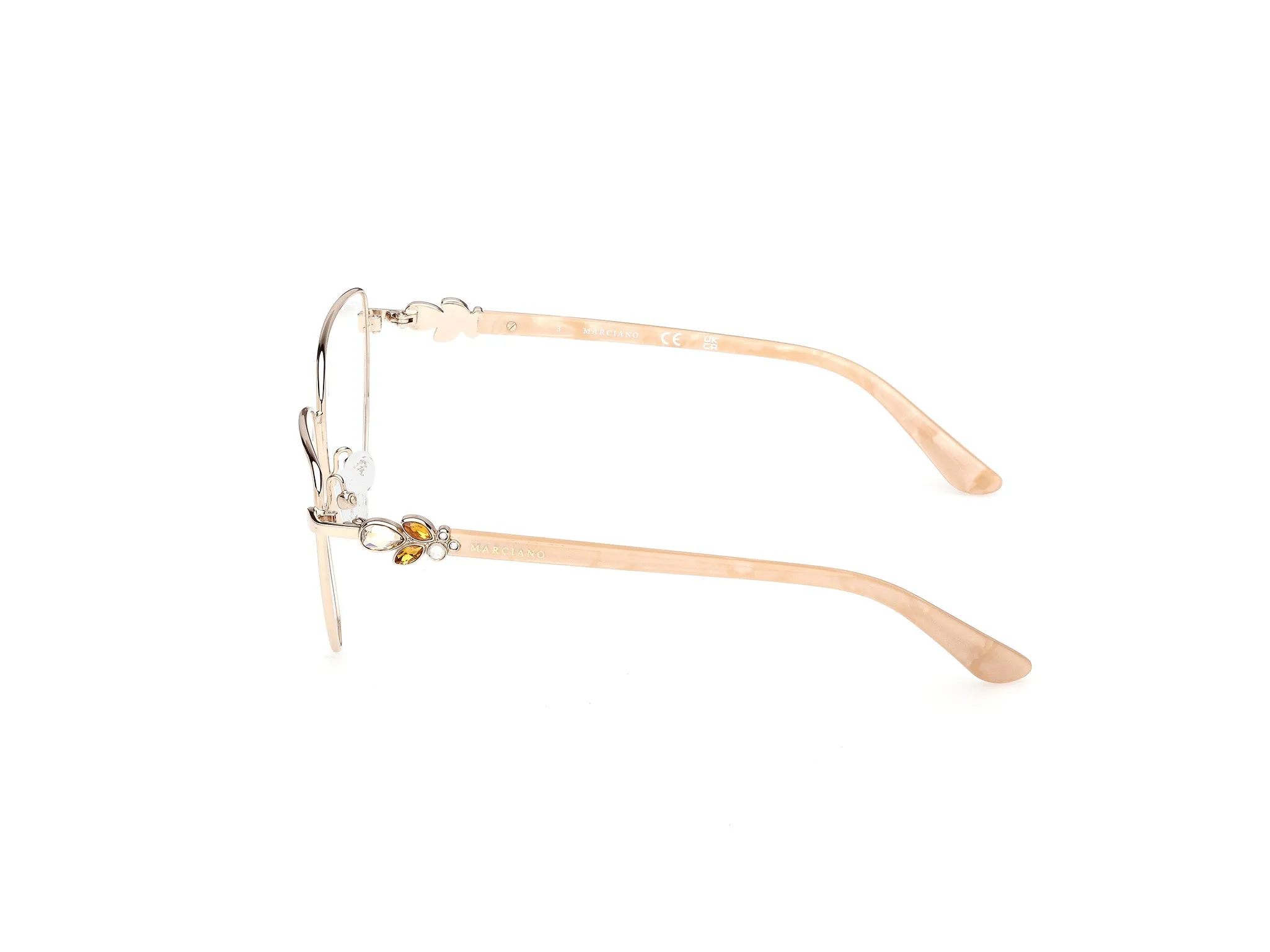 Guess by Marciano GM50051 32 Montature da vista Metallo Oro Cat Eye Normale - immagine 3