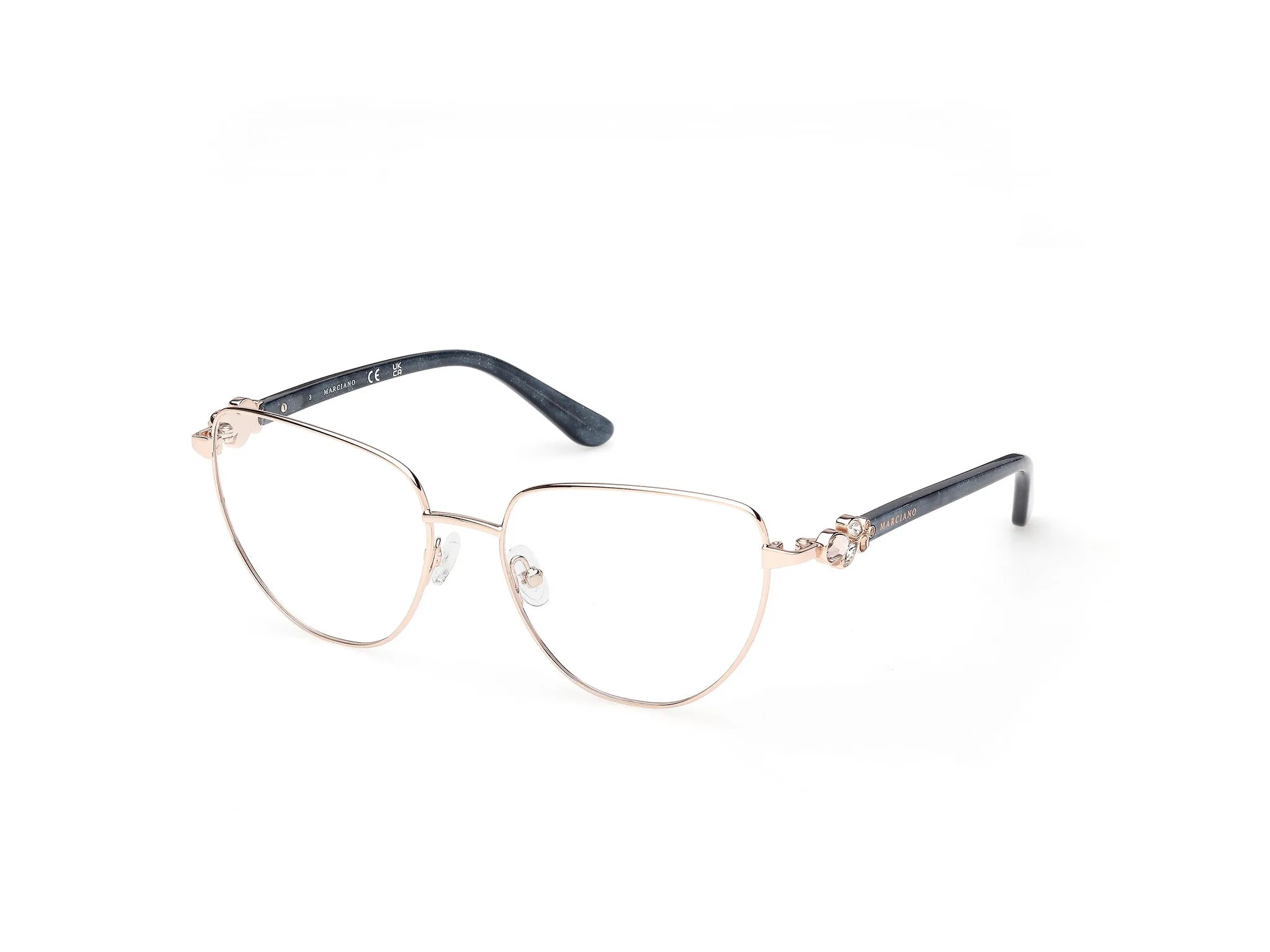 Guess by Marciano GM50051 28 Montature da vista Metallo Oro Cat Eye Normale - immagine 1