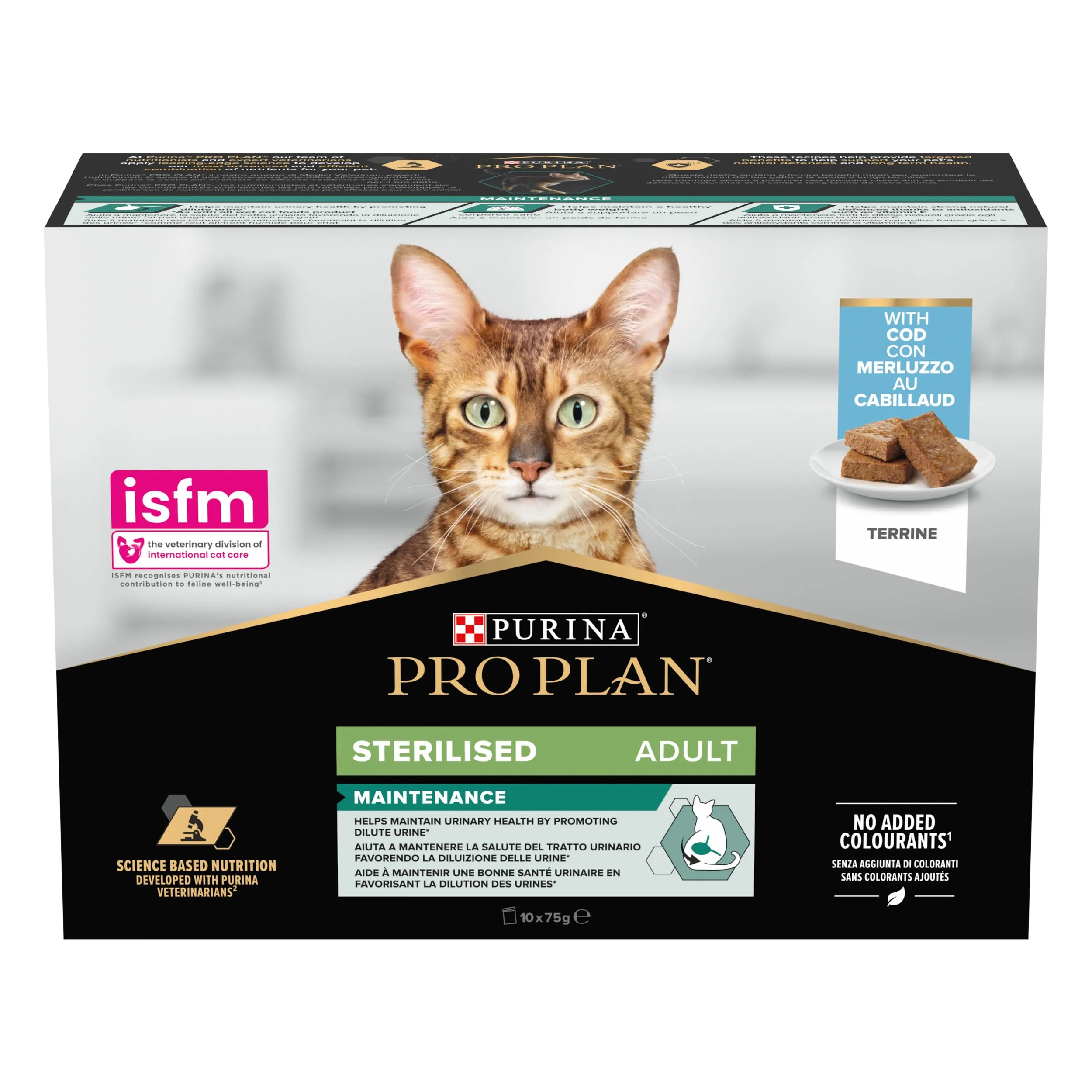 Purina Pro Plan Sterilised Mantainance Cibo Umido per Gatti Sterilizzati Pezzettini in Salsa Manzo, 40 Bustine da 85g - immagine 2