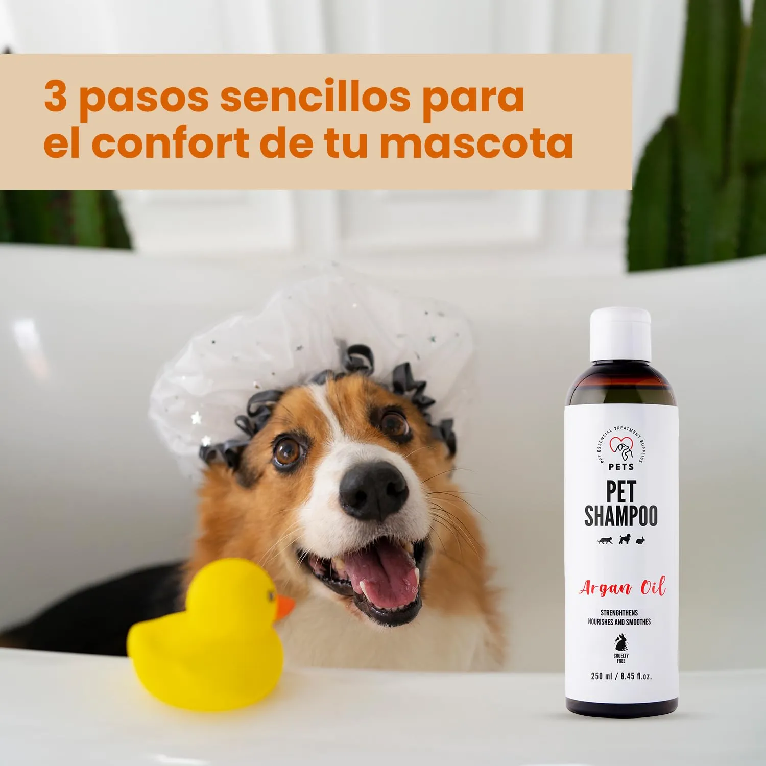 Shampoo per cani e gatti – Shampoo per cani per lucentezza e cura – Ideale per pelo e pelle sensibili – 250 ml - immagine 3