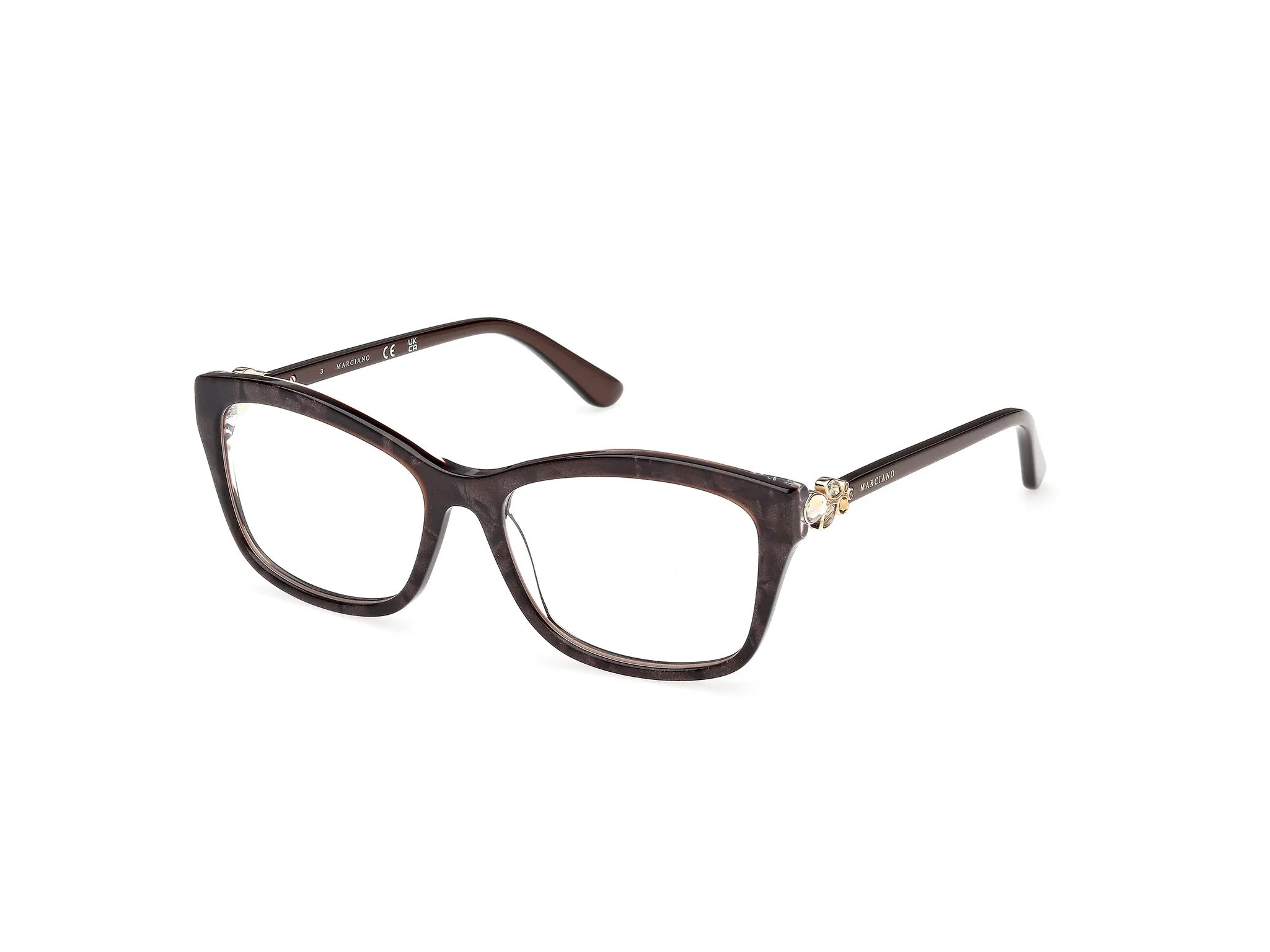Guess by Marciano GM50050 50 Montature da vista Acetato Marrone Squadrata Normale - immagine 1
