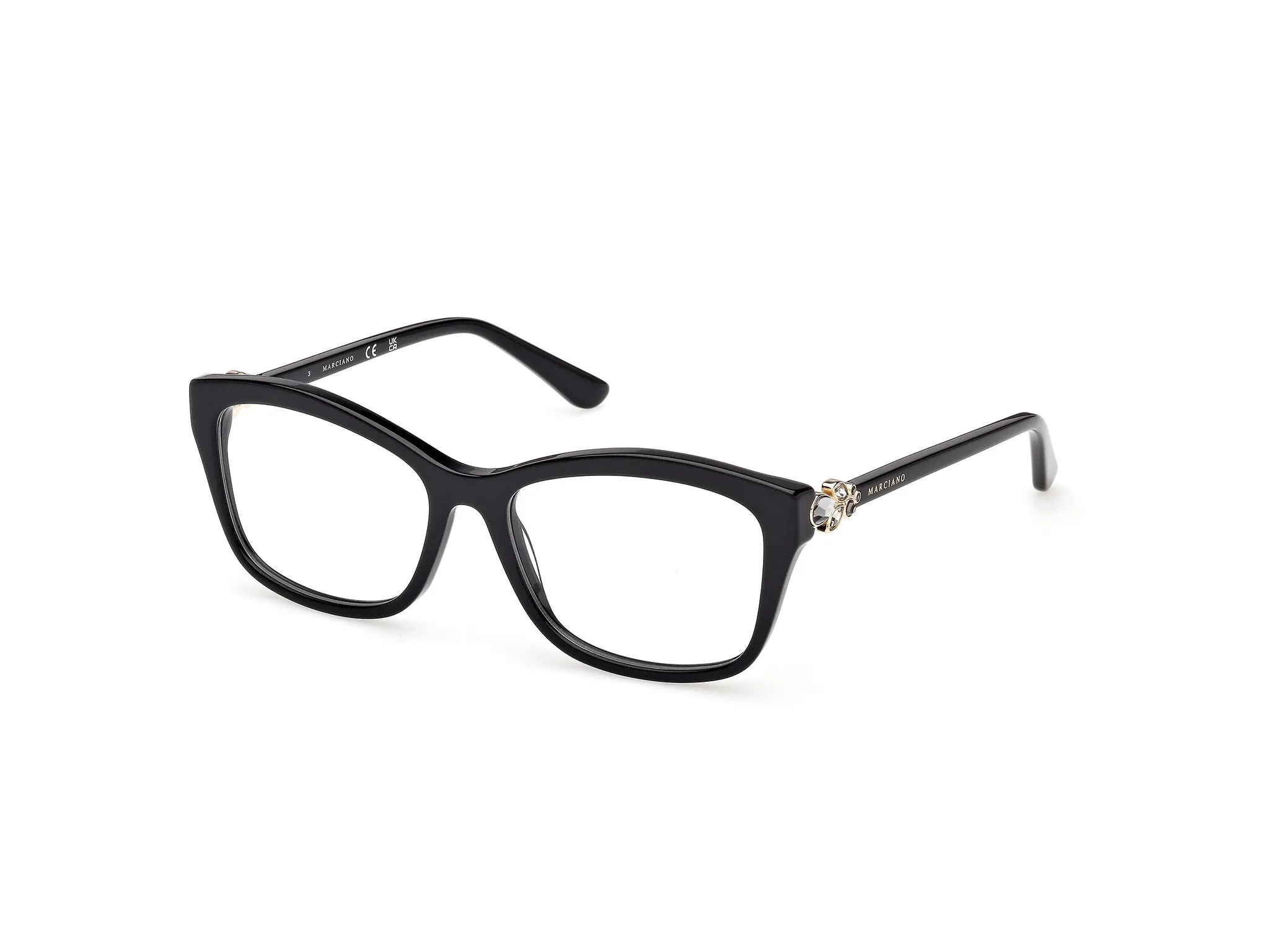 Guess by Marciano GM50050 1 Montature da vista Acetato Nero Squadrata Normale - immagine 1