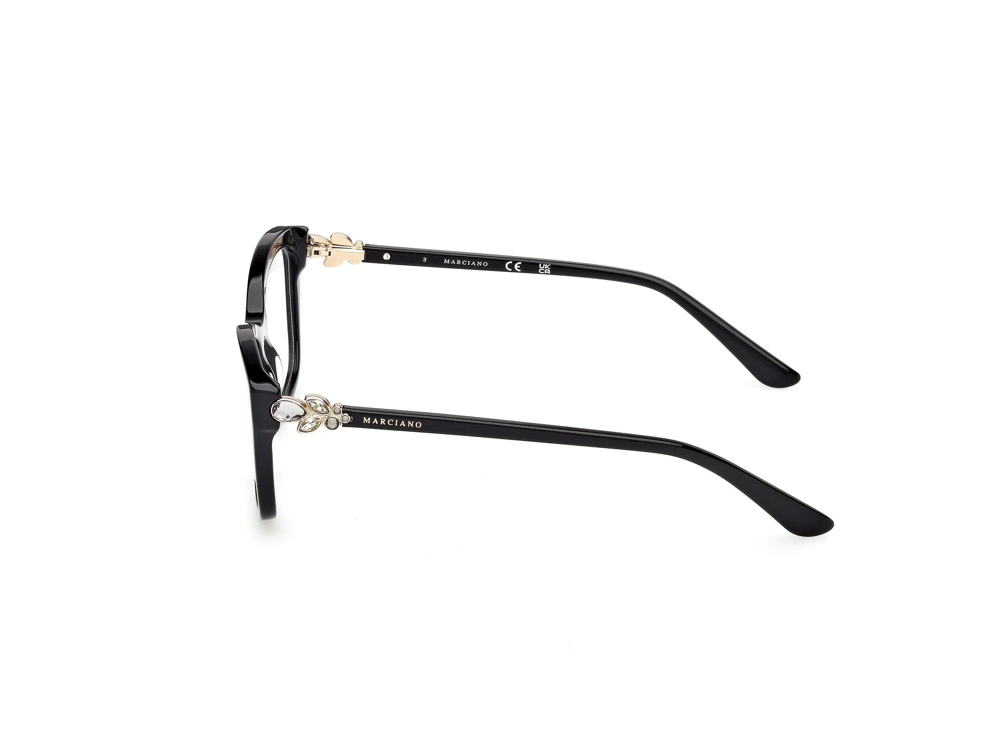 Guess by Marciano GM50050 1 Montature da vista Acetato Nero Squadrata Normale - immagine 3