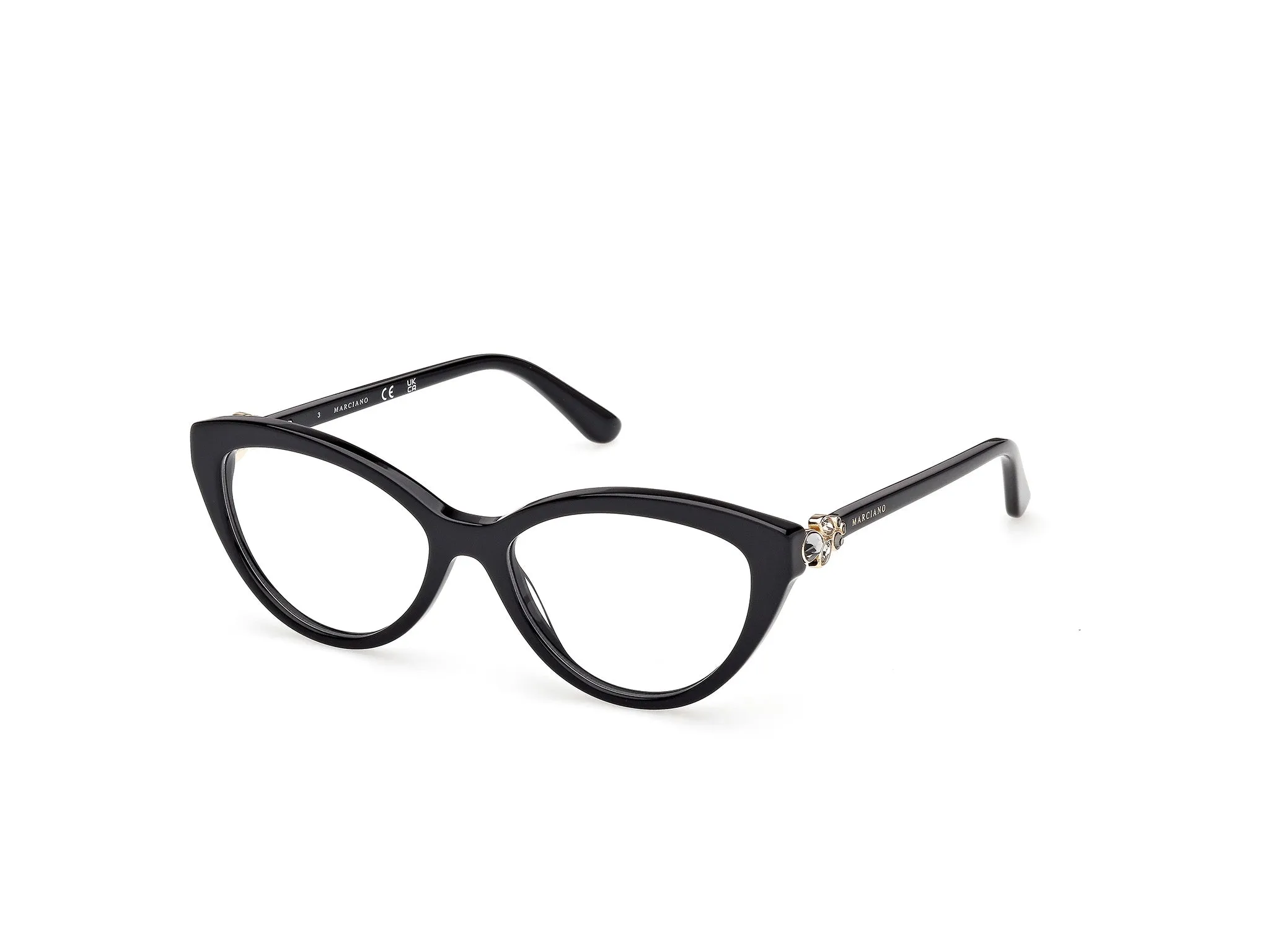Guess by Marciano GM50049 1 Montature da vista Acetato Nero Cat Eye Normale - immagine 1