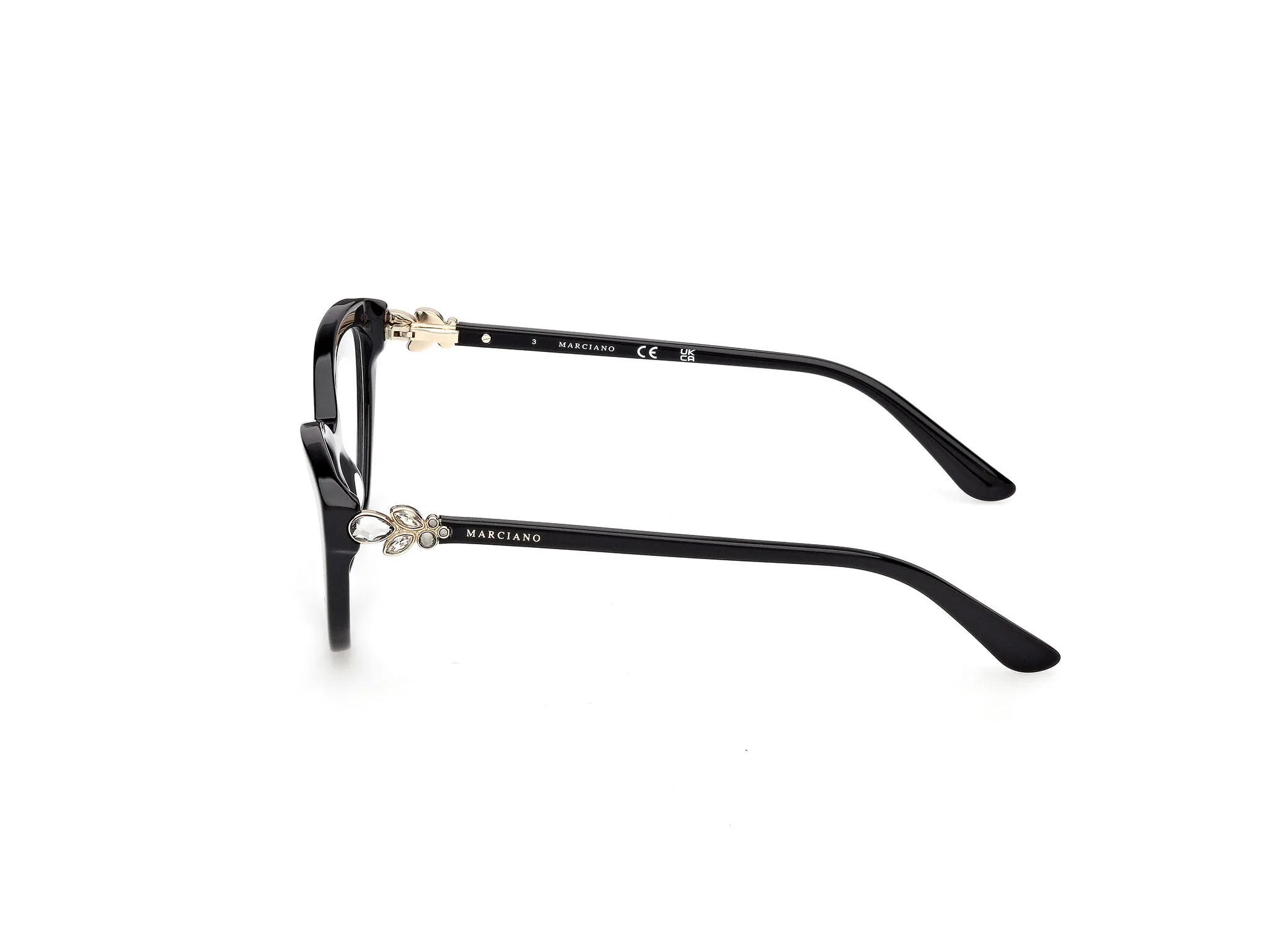 Guess by Marciano GM50049 1 Montature da vista Acetato Nero Cat Eye Normale - immagine 3
