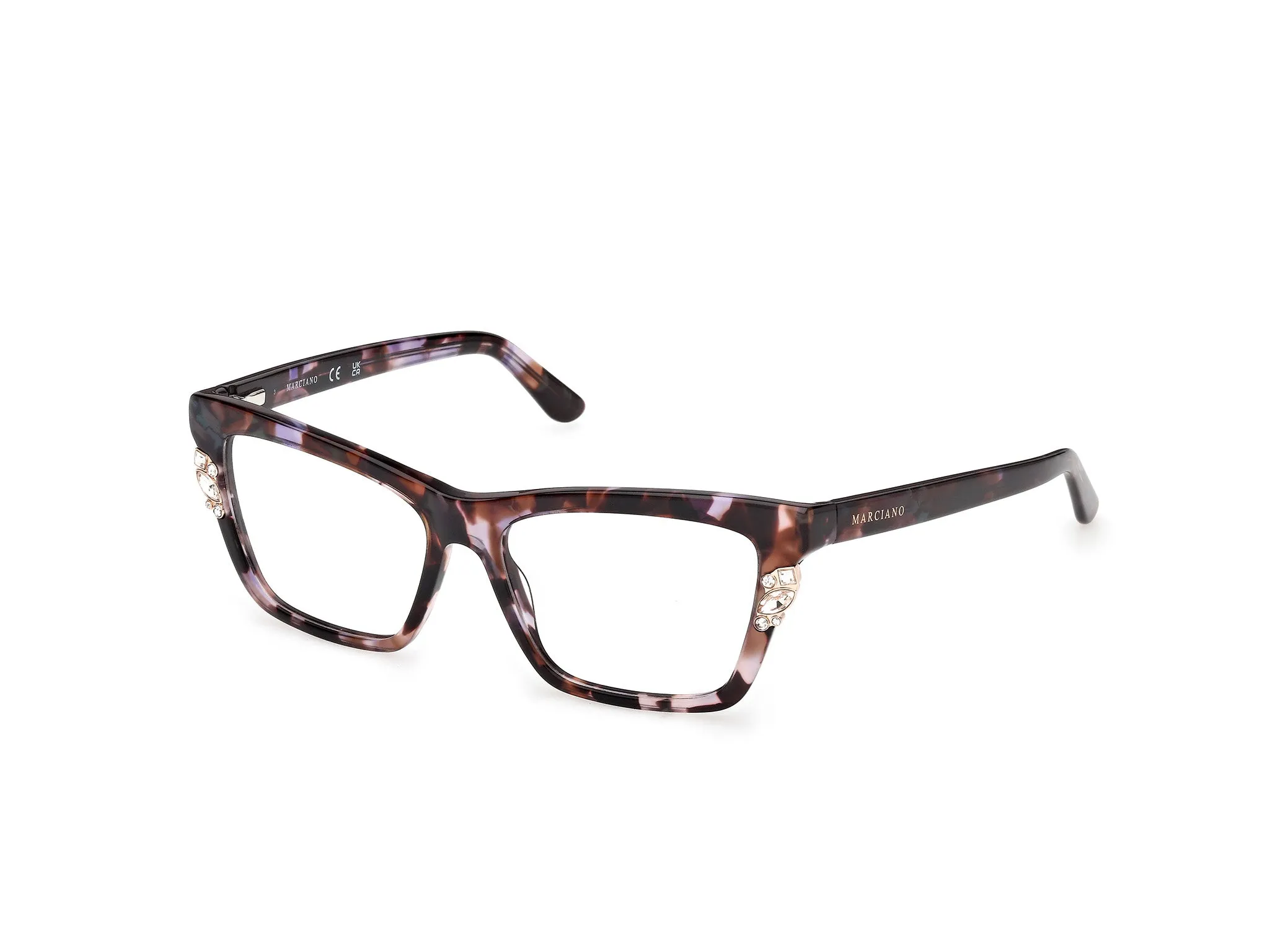 Guess by Marciano GM50048 83 Montature da vista Acetato Havana Squadrata Normale - immagine 1