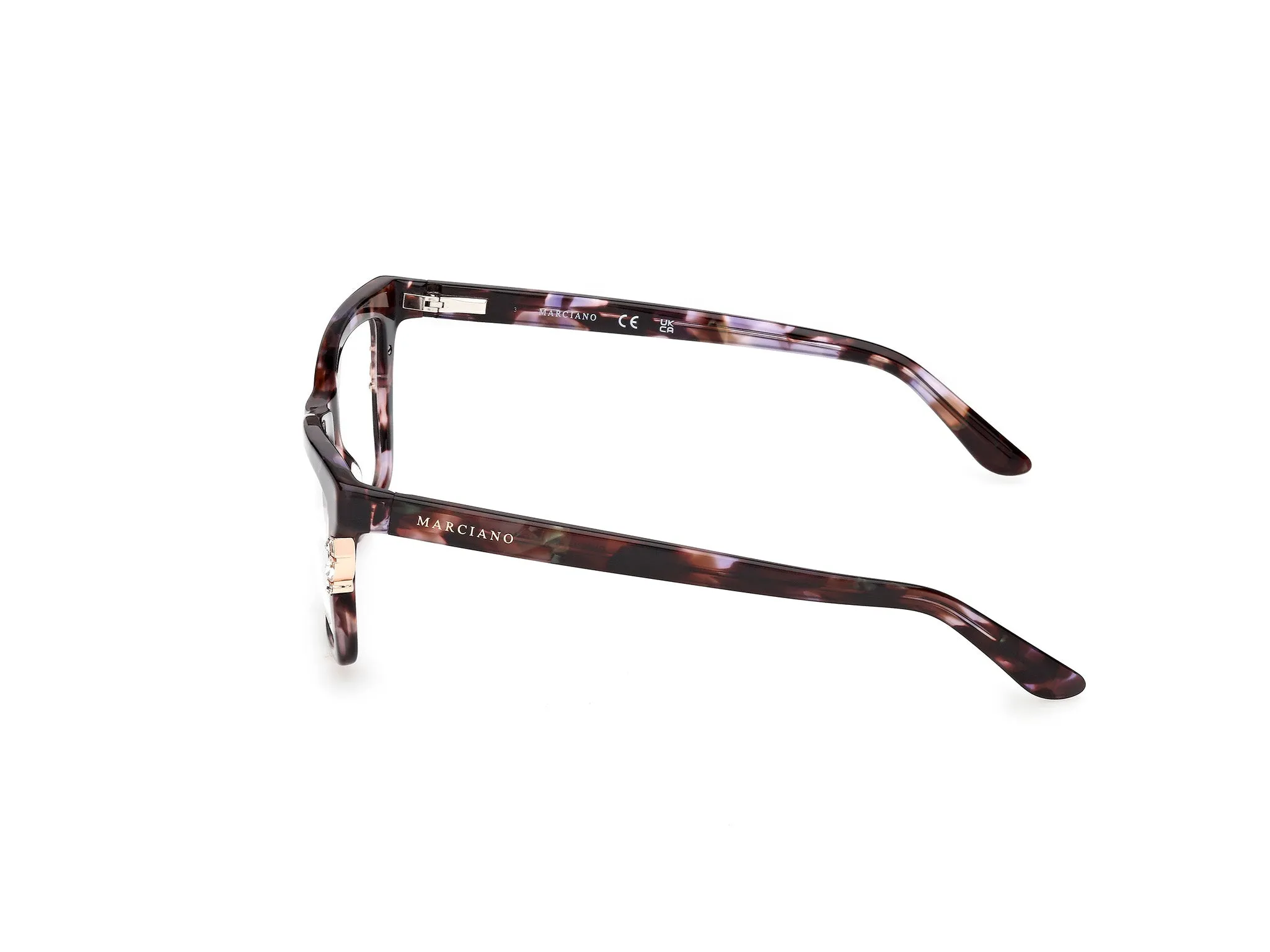Guess by Marciano GM50048 83 Montature da vista Acetato Havana Squadrata Normale - immagine 3