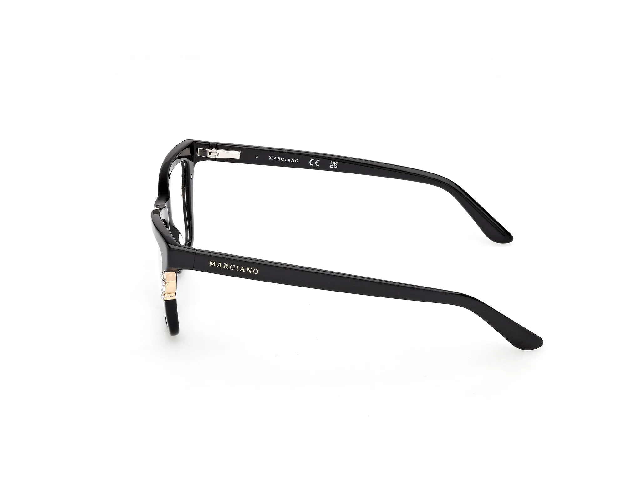 Guess by Marciano GM50048 1 Montature da vista Acetato Nero Squadrata Normale - immagine 3