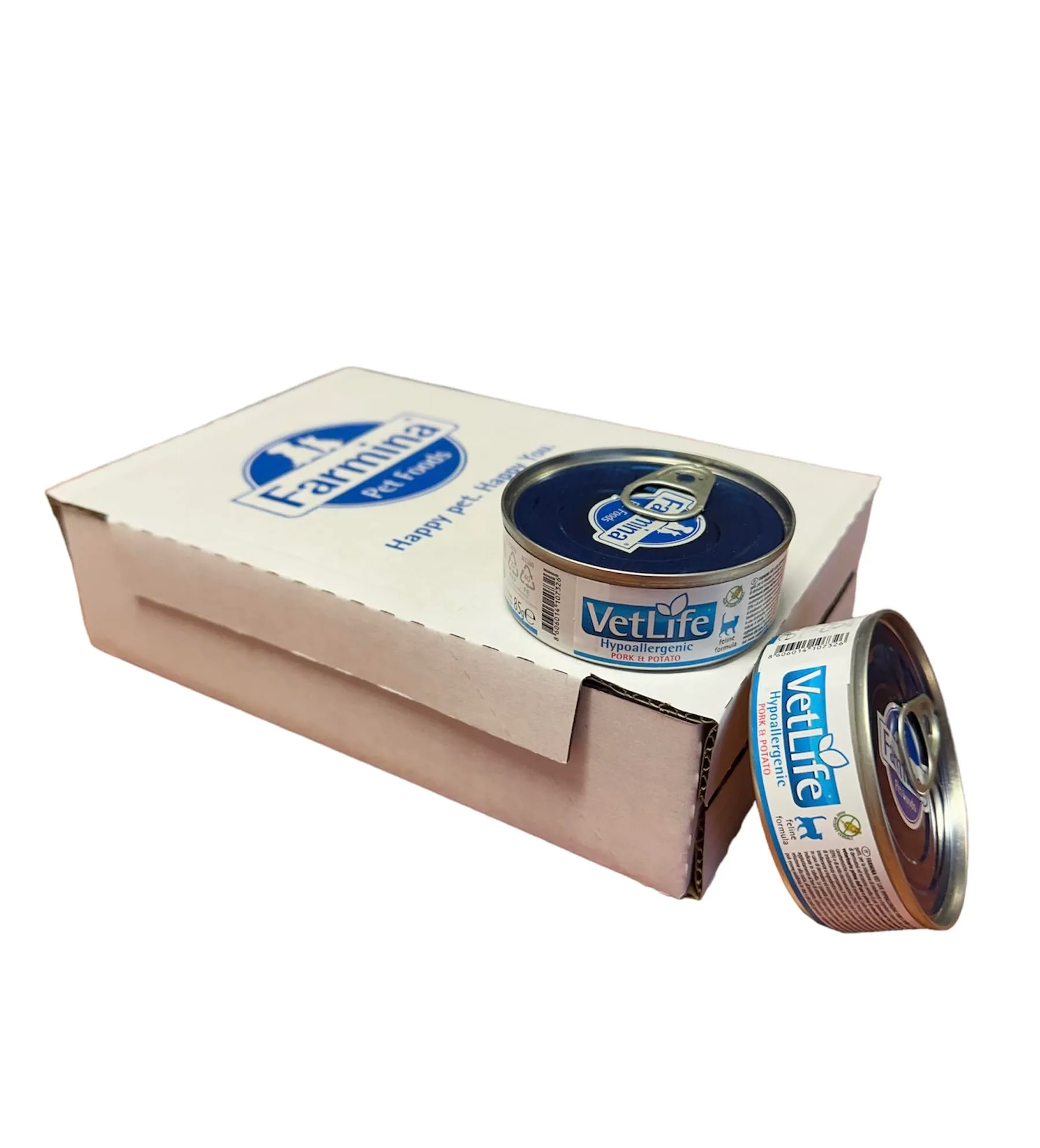 Farmina, Vet Life, Hypoallergenic Pork&Potato Umido Gatto 12x85g - immagine 1