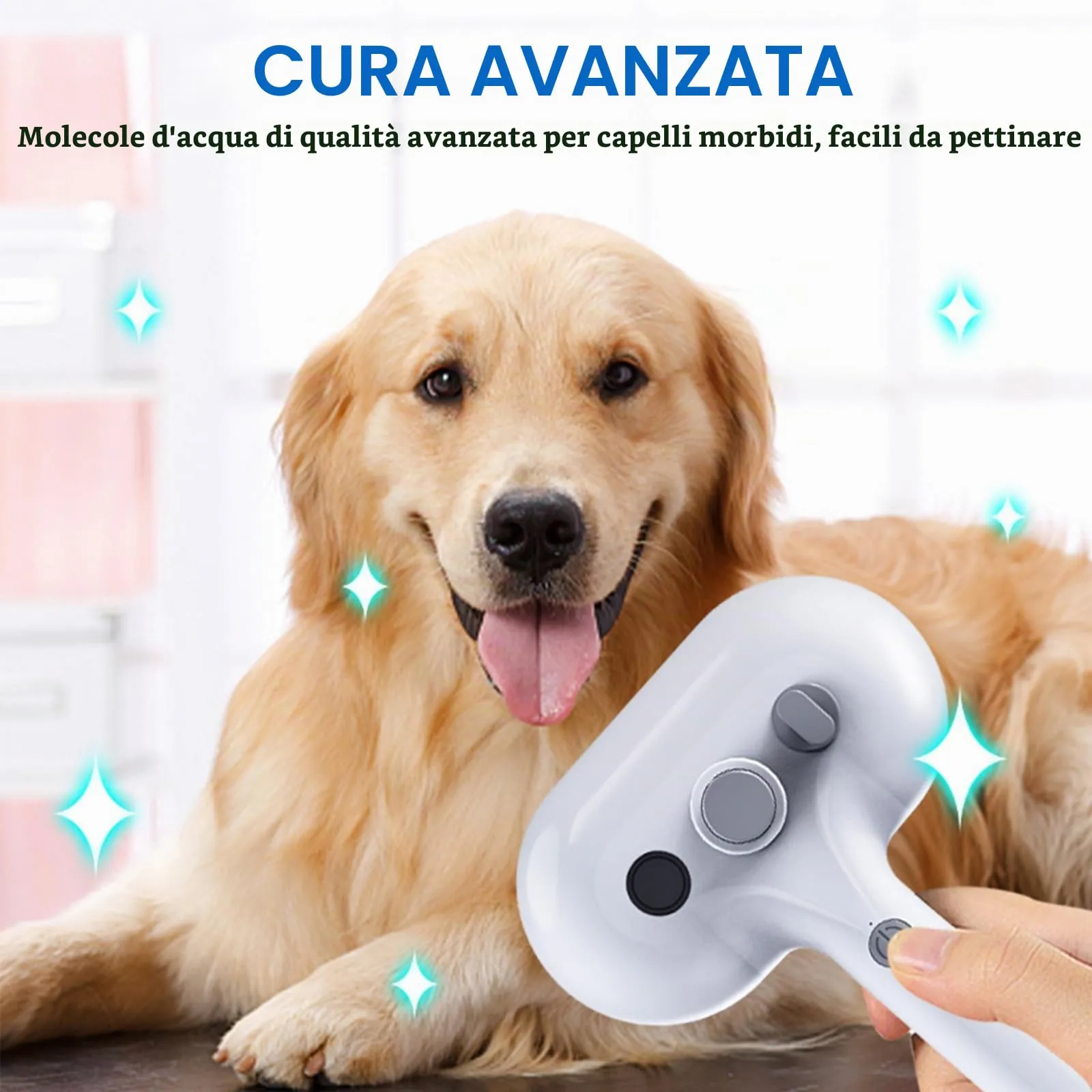 Steamy Cat Brush, 3 in 1 Spazzola a Vapore Per Gatti e Cani, Spazzola Elettrica per Pettine Massaggiante per Animali Domestici per massaggio,cura e depilazione - immagine 5