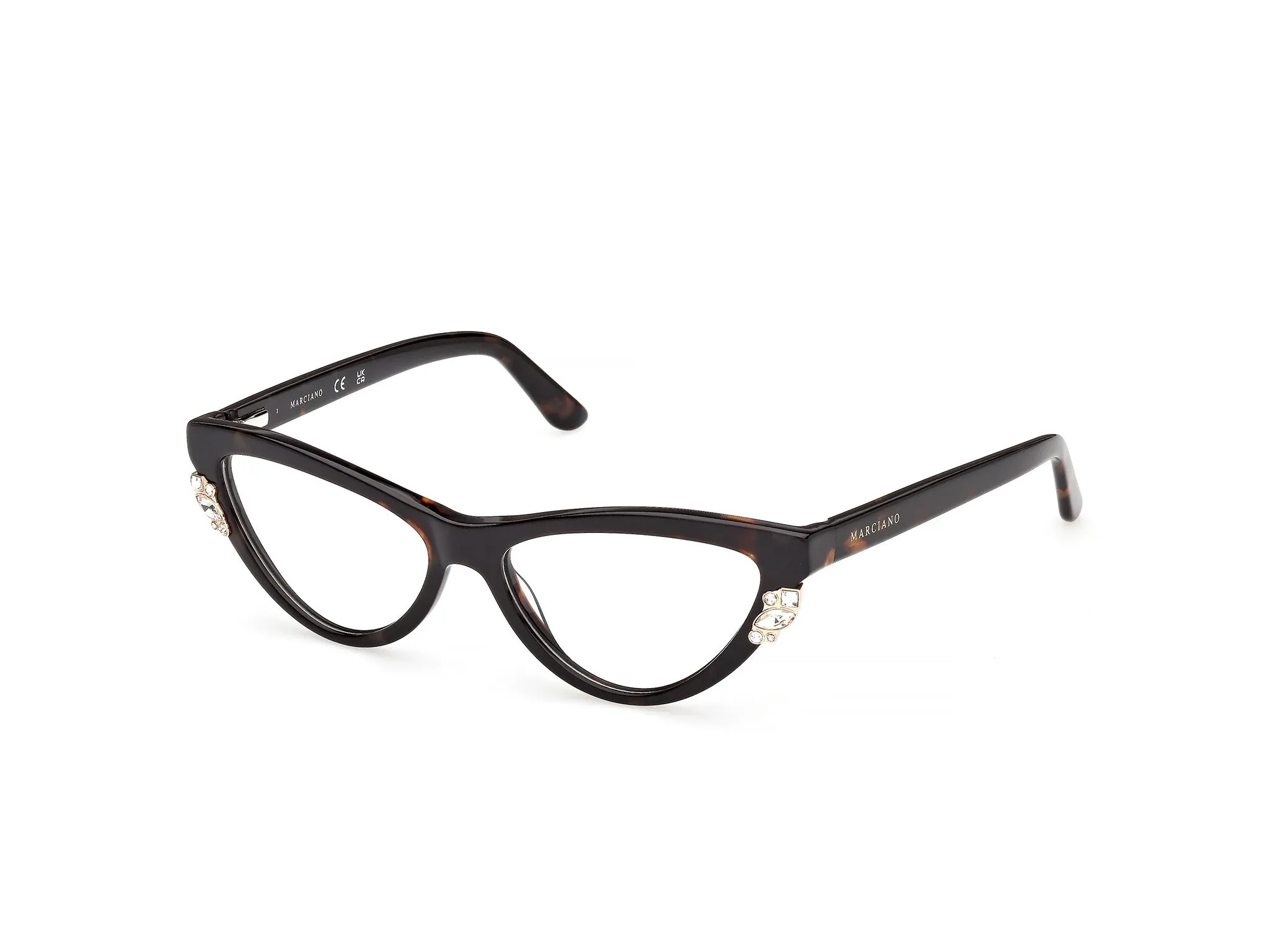 Guess by Marciano GM50047 52 Montature da vista Acetato Havana Cat Eye Normale - immagine 1