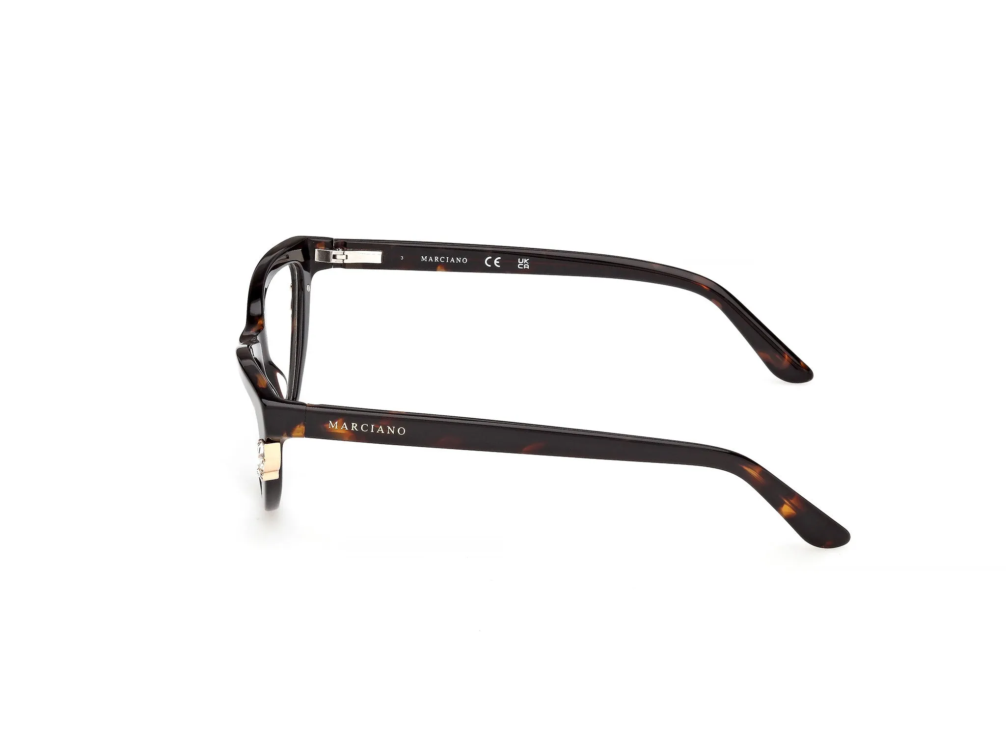Guess by Marciano GM50047 52 Montature da vista Acetato Havana Cat Eye Normale - immagine 3