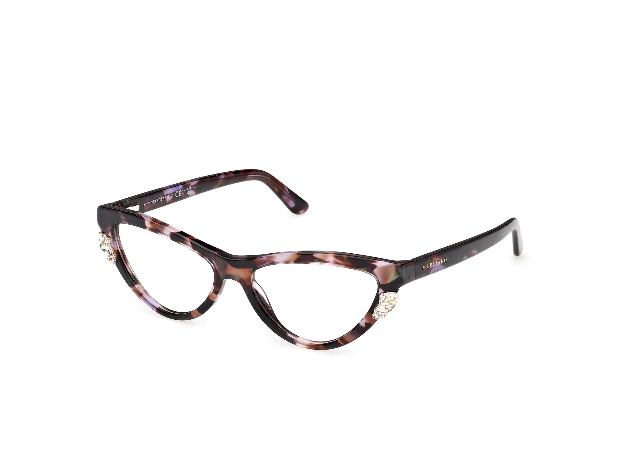 Guess by Marciano GM50047 83 Montature da vista Acetato Havana Cat Eye Normale - immagine 1