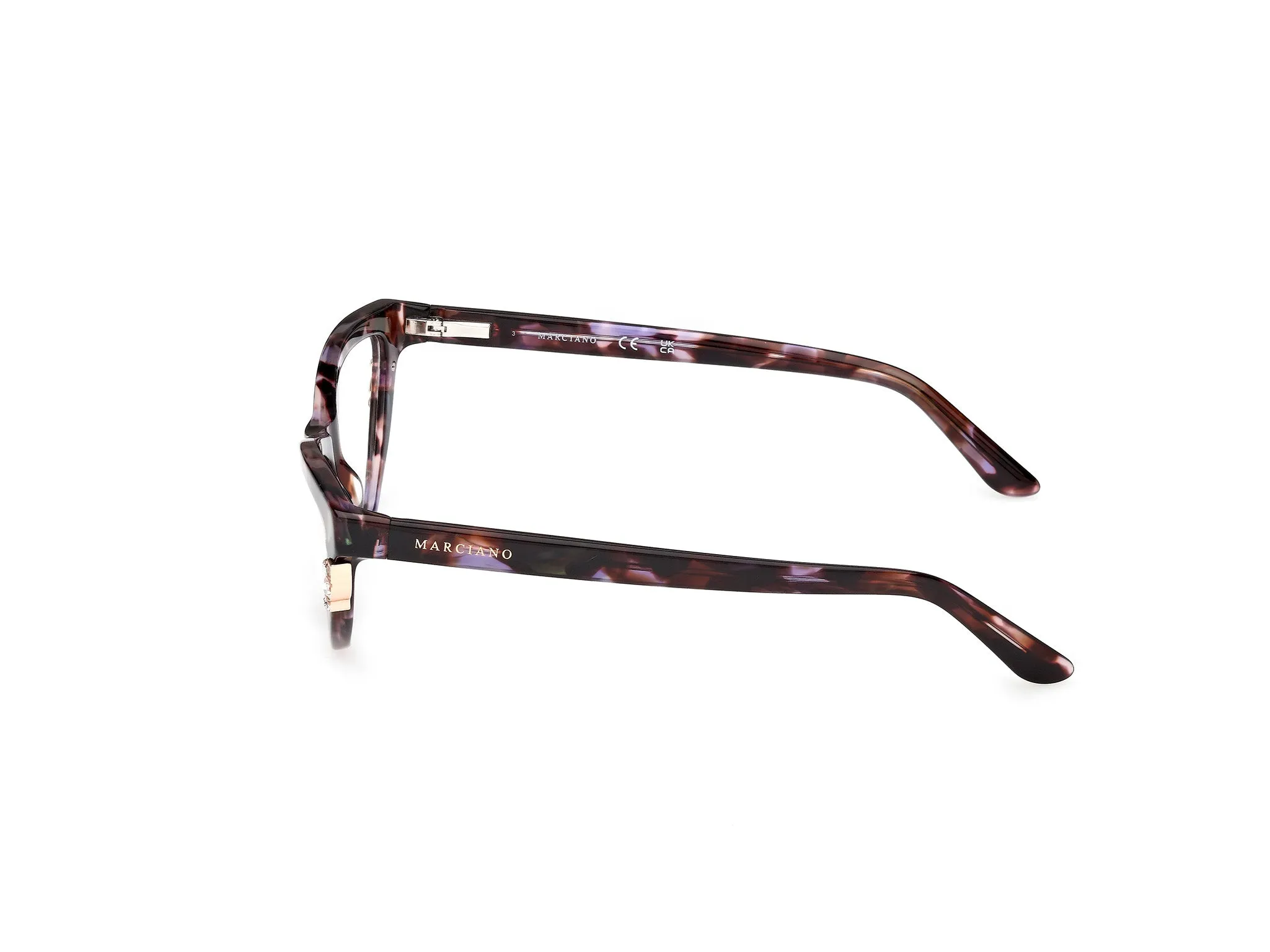 Guess by Marciano GM50047 83 Montature da vista Acetato Havana Cat Eye Normale - immagine 3