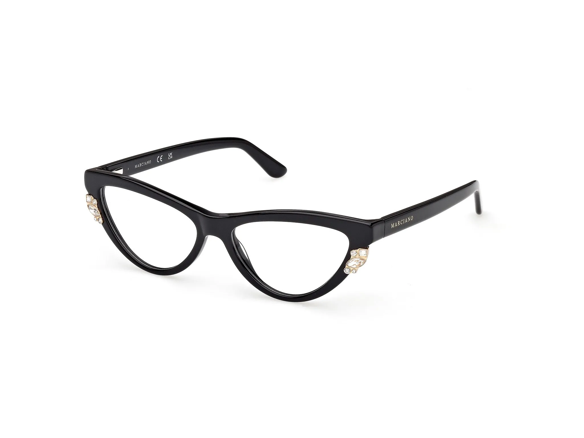 Guess by Marciano GM50047 1 Montature da vista Acetato Nero Cat Eye Normale - immagine 1