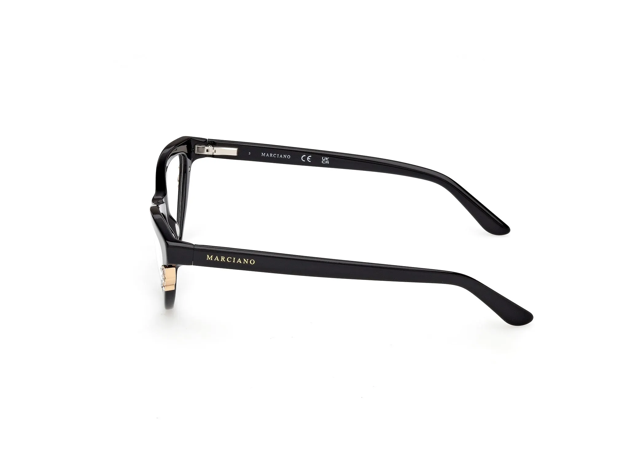 Guess by Marciano GM50047 1 Montature da vista Acetato Nero Cat Eye Normale - immagine 3