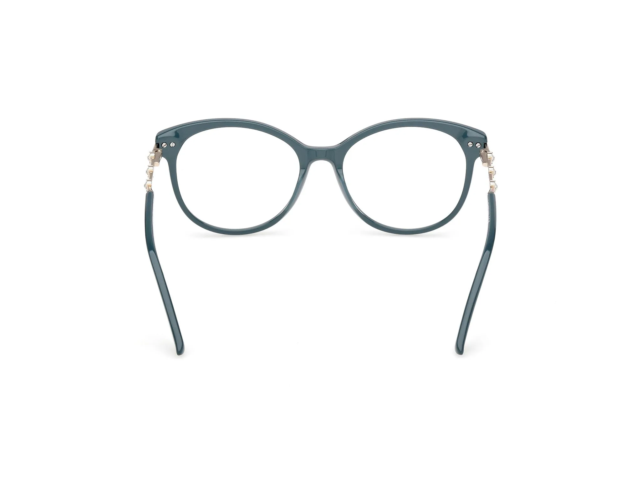 Guess by Marciano GM50046 89 Montature da vista Acetato Turchese Rotonda Normale - immagine 4