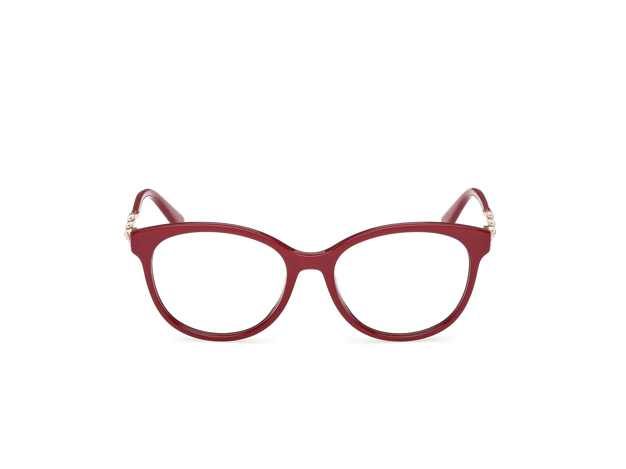 Guess by Marciano GM50046 71 Montature da vista Acetato Bordeaux Rotonda Normale - immagine 2