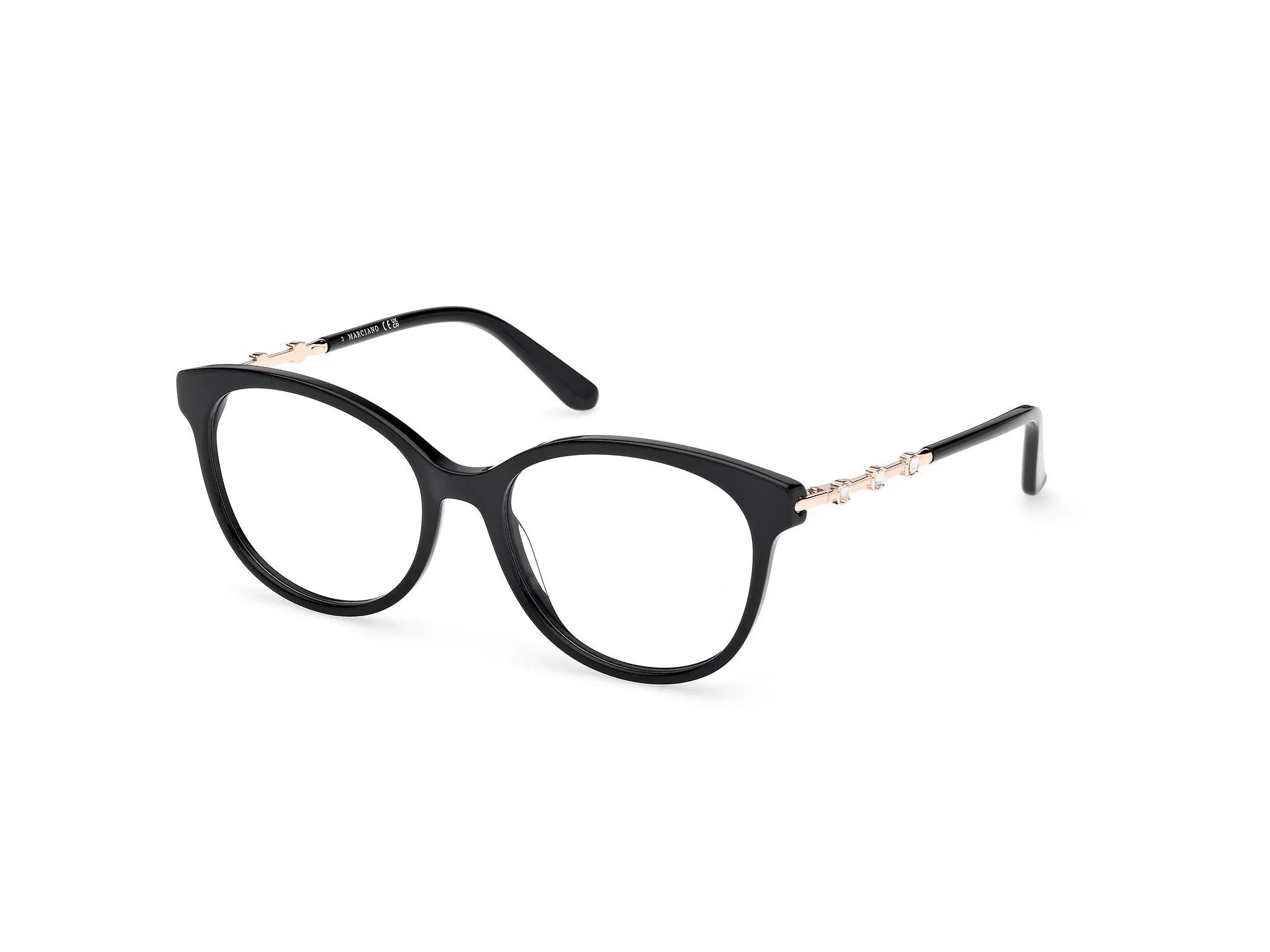 Guess by Marciano GM50046 1 Montature da vista Acetato Nero Rotonda Normale - immagine 1