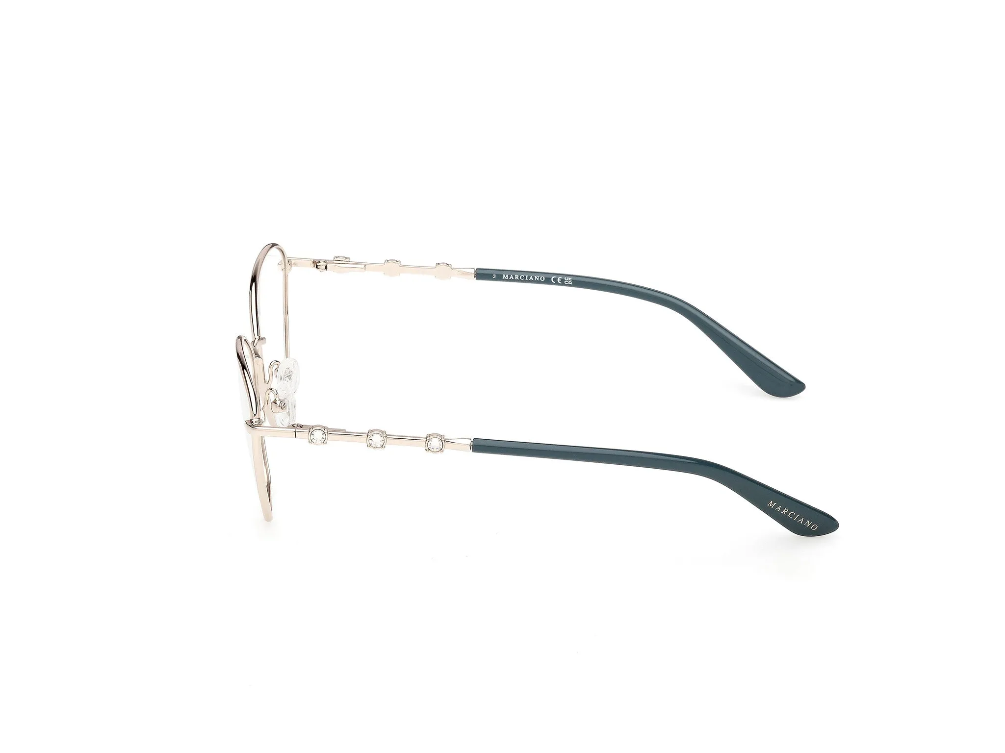 Guess by Marciano GM50045 33 Montature da vista Metallo Oro Cat Eye Normale - immagine 3