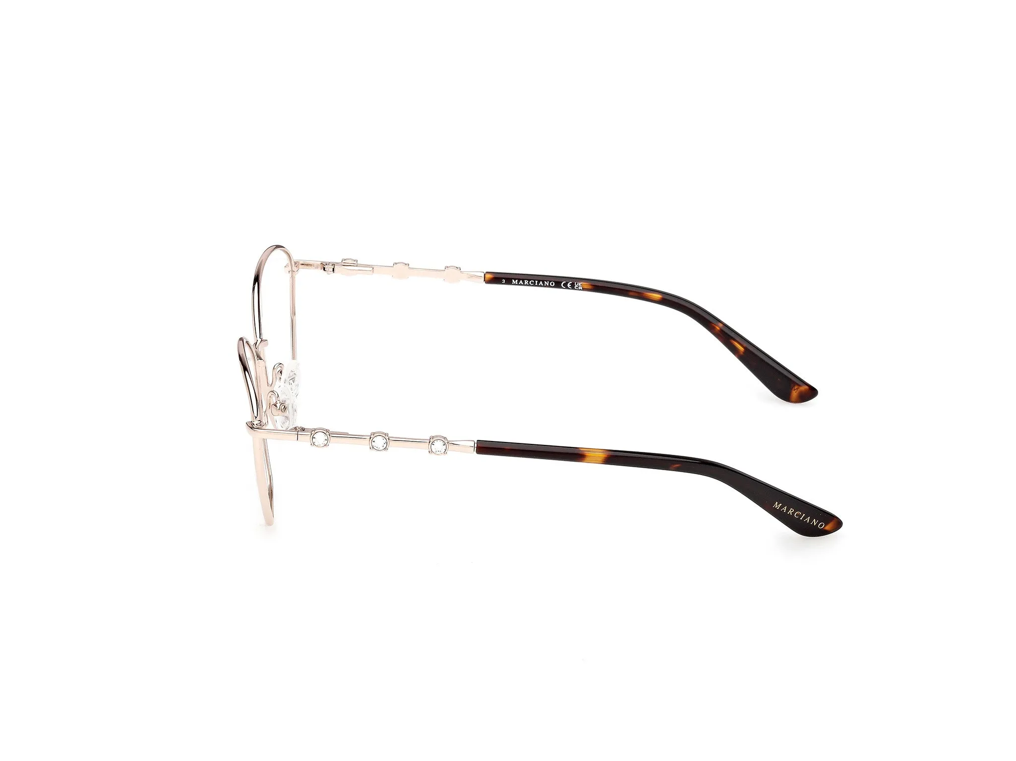 Guess by Marciano GM50045 32 Montature da vista Metallo Oro Cat Eye Normale - immagine 3