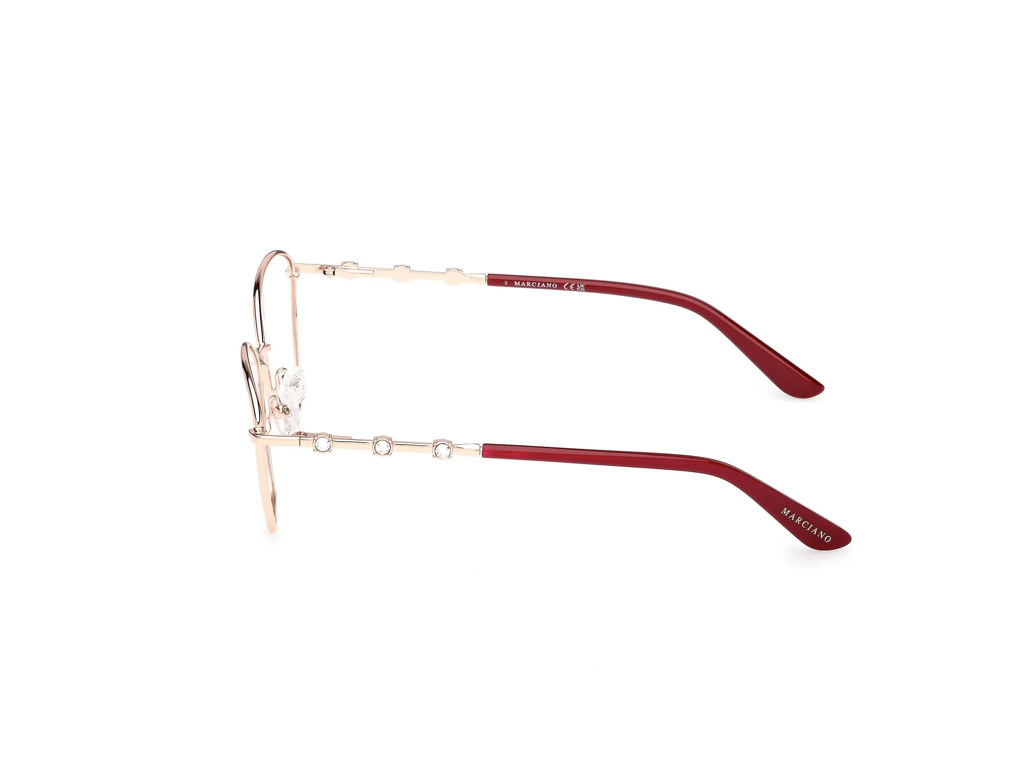 Guess by Marciano GM50045 28 Montature da vista Metallo Oro Cat Eye Normale - immagine 3