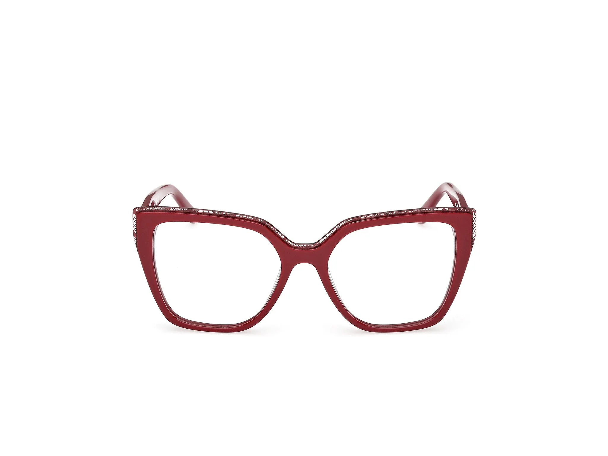 Guess by Marciano GM50042 71 Montature da vista Acetato Bordeaux Squadrata Normale - immagine 2