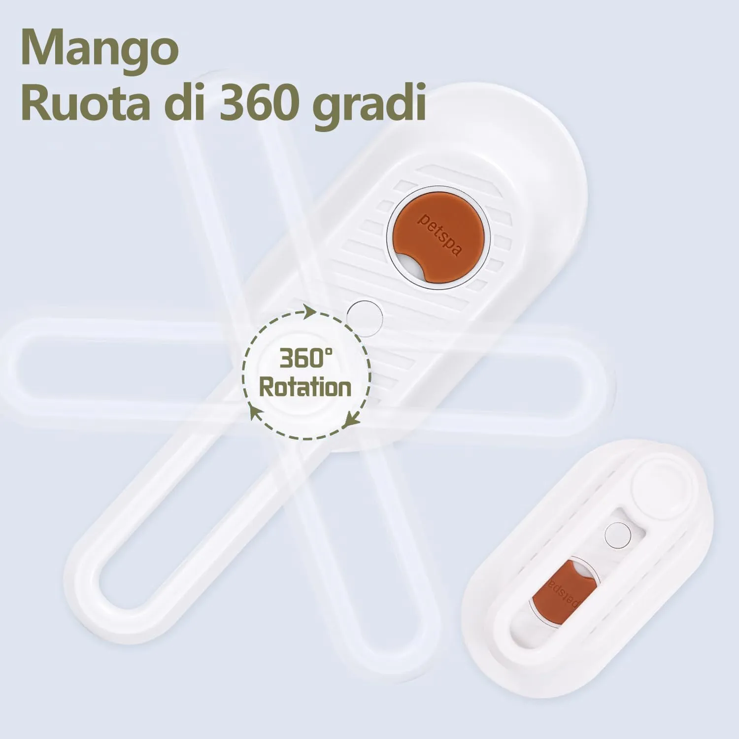 Spazzola a Vapore per Gatti e Cani, 5-In-1 Multifunzionale Spazzola per la Cura Degli Animali Domestici con Ricaricabile, Vaporosa per Gatti Capelli Lunghi/Corti, Bianco - immagine 9