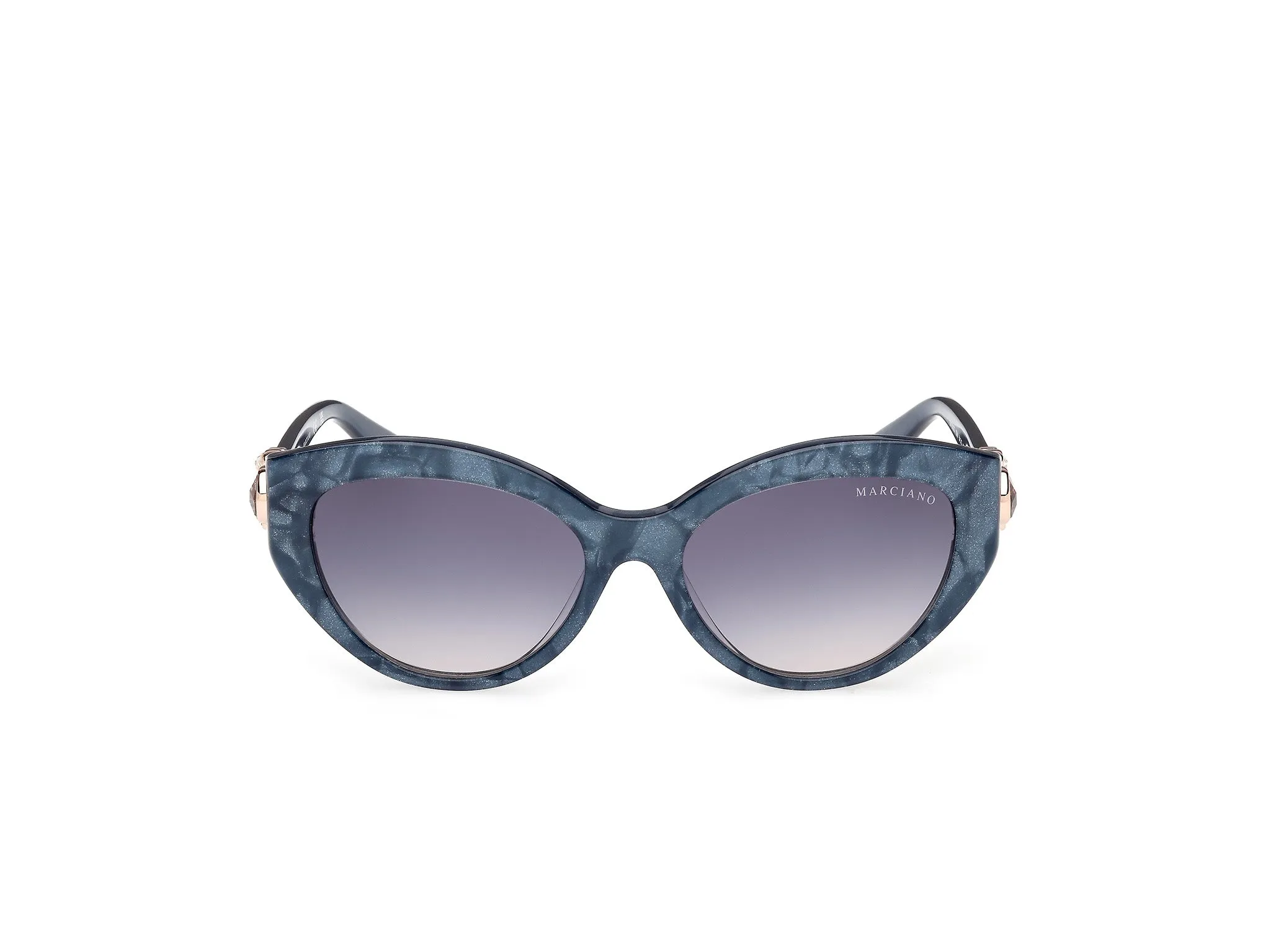 Guess by Marciano GM00033 92W Occhiali da sole Acetato Blu Blu Cat Eye Normale - immagine 2