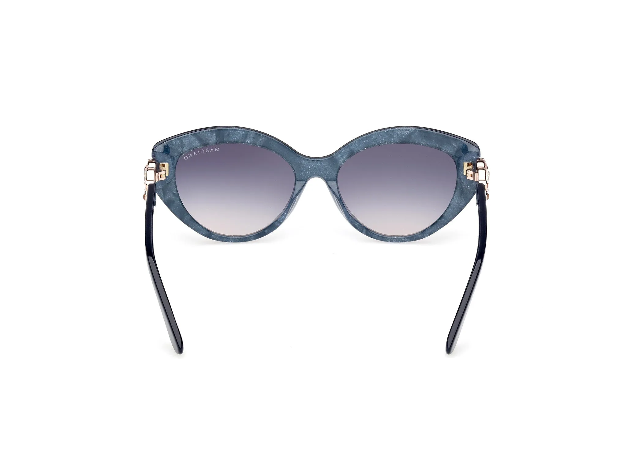 Guess by Marciano GM00033 92W Occhiali da sole Acetato Blu Blu Cat Eye Normale - immagine 4